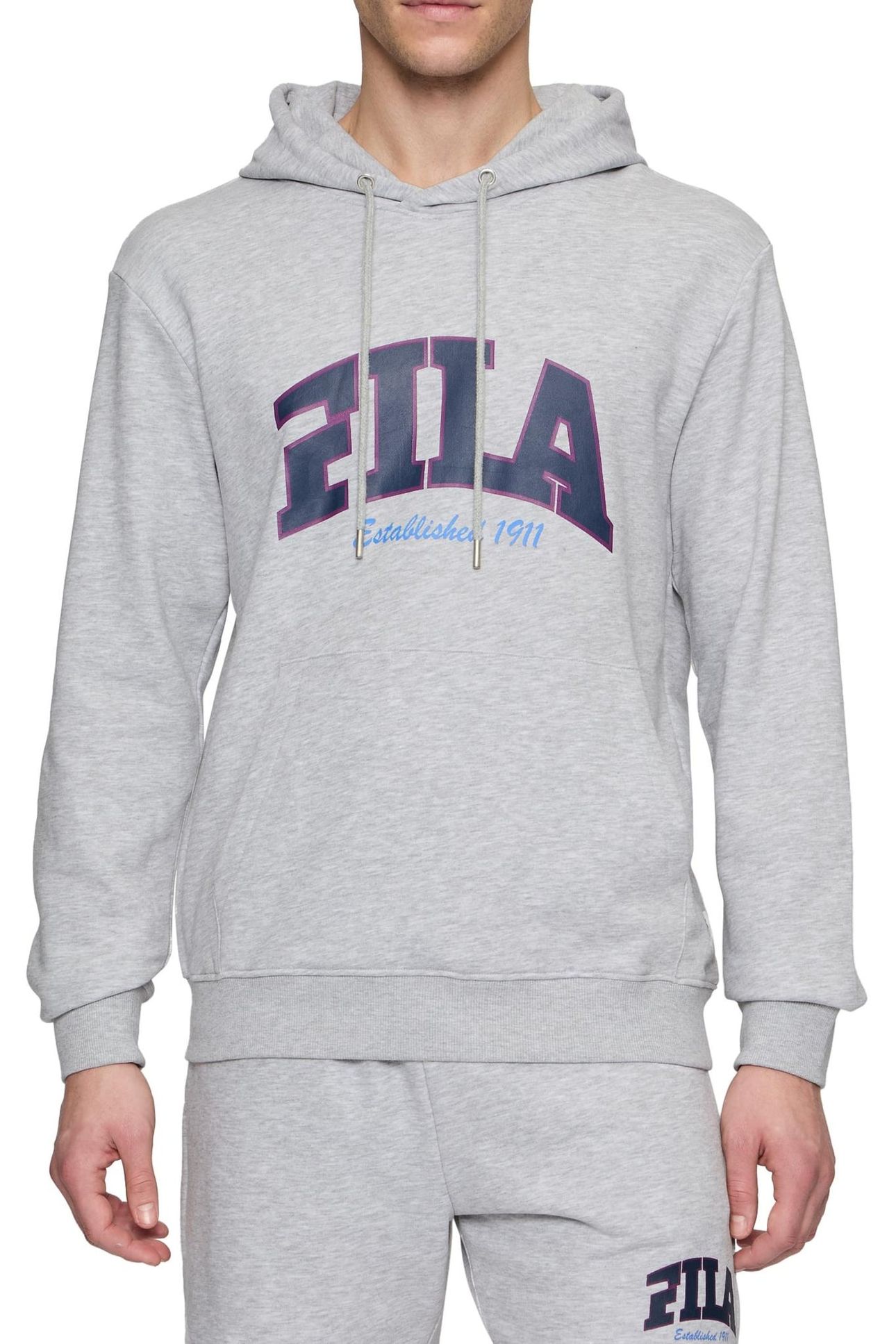 LANDEN REGULAR HOODIE LIGHT GREY MELANGE 2