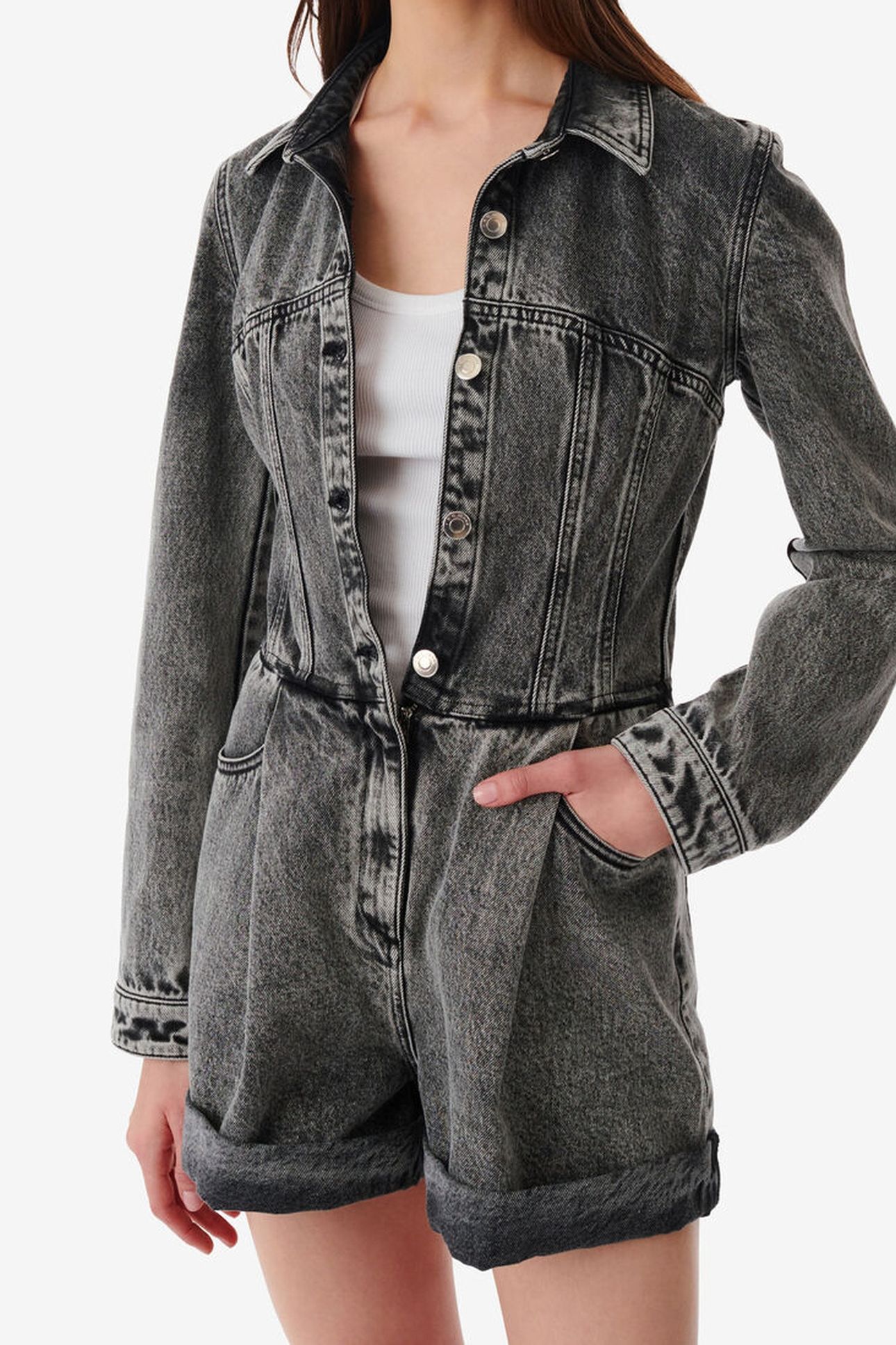 TILLI PLAYSUIT SNOW BLACK 1
