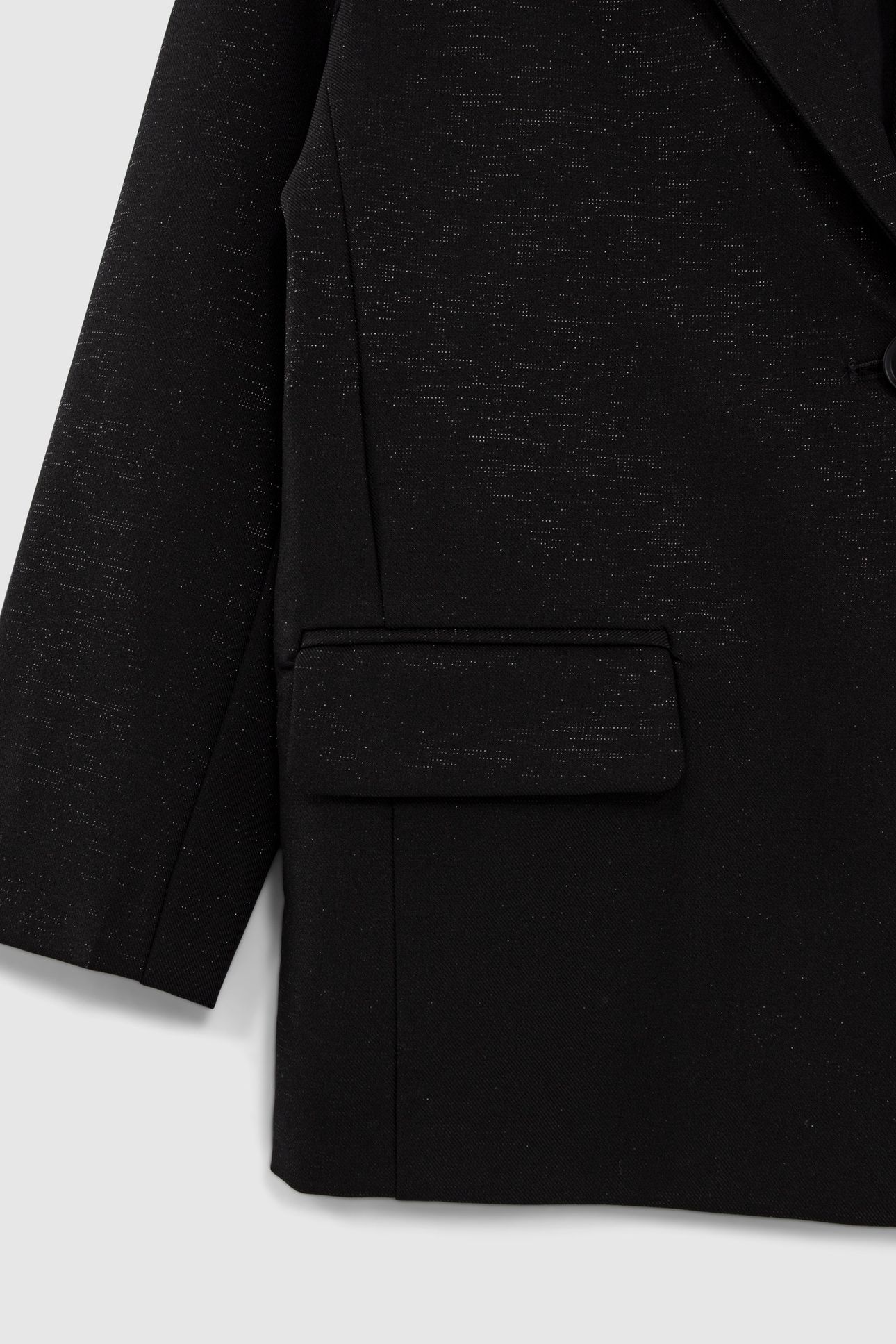 GIRLS' BLACK GLITTERY SUIT JACKET 4