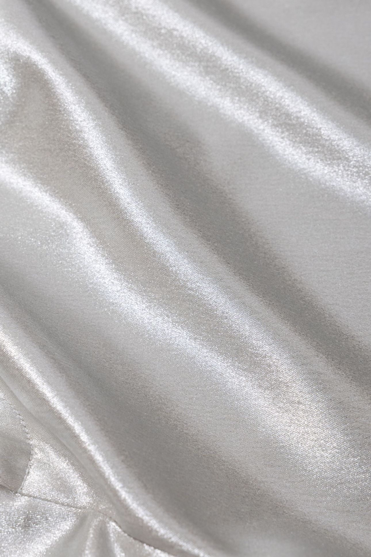 COATED SILVER FLARE SUIT PANTS 7