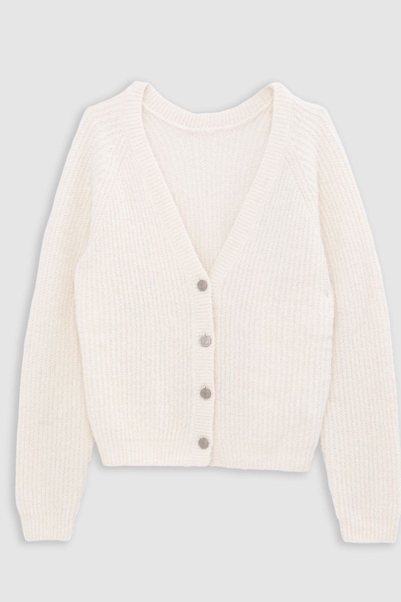 BLACK OVERSIZED KNIT CARDIGAN 6