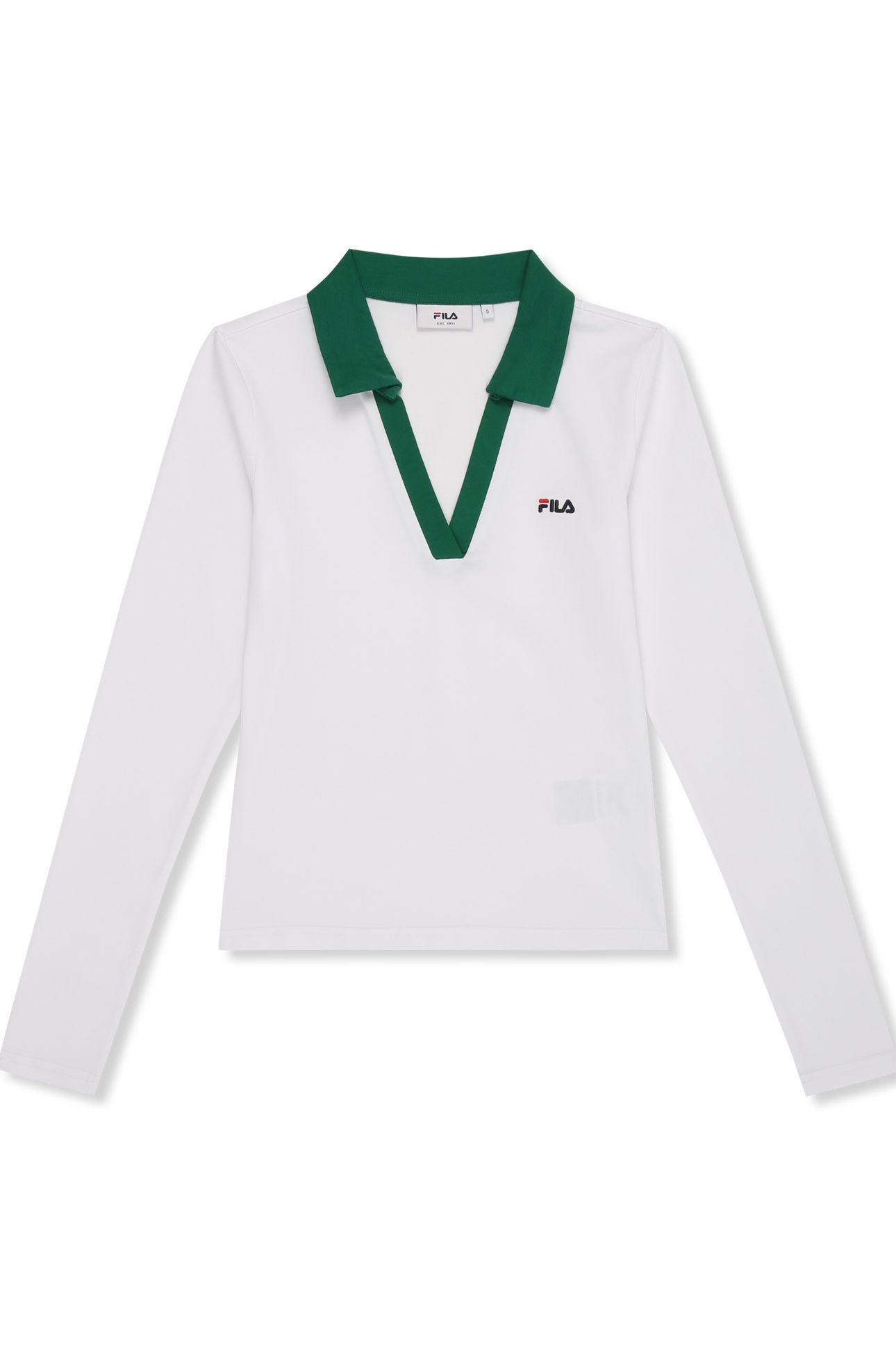 CERRIONE SLIM JOHNNY COLLAR TOP BRIGHT WHITE 5
