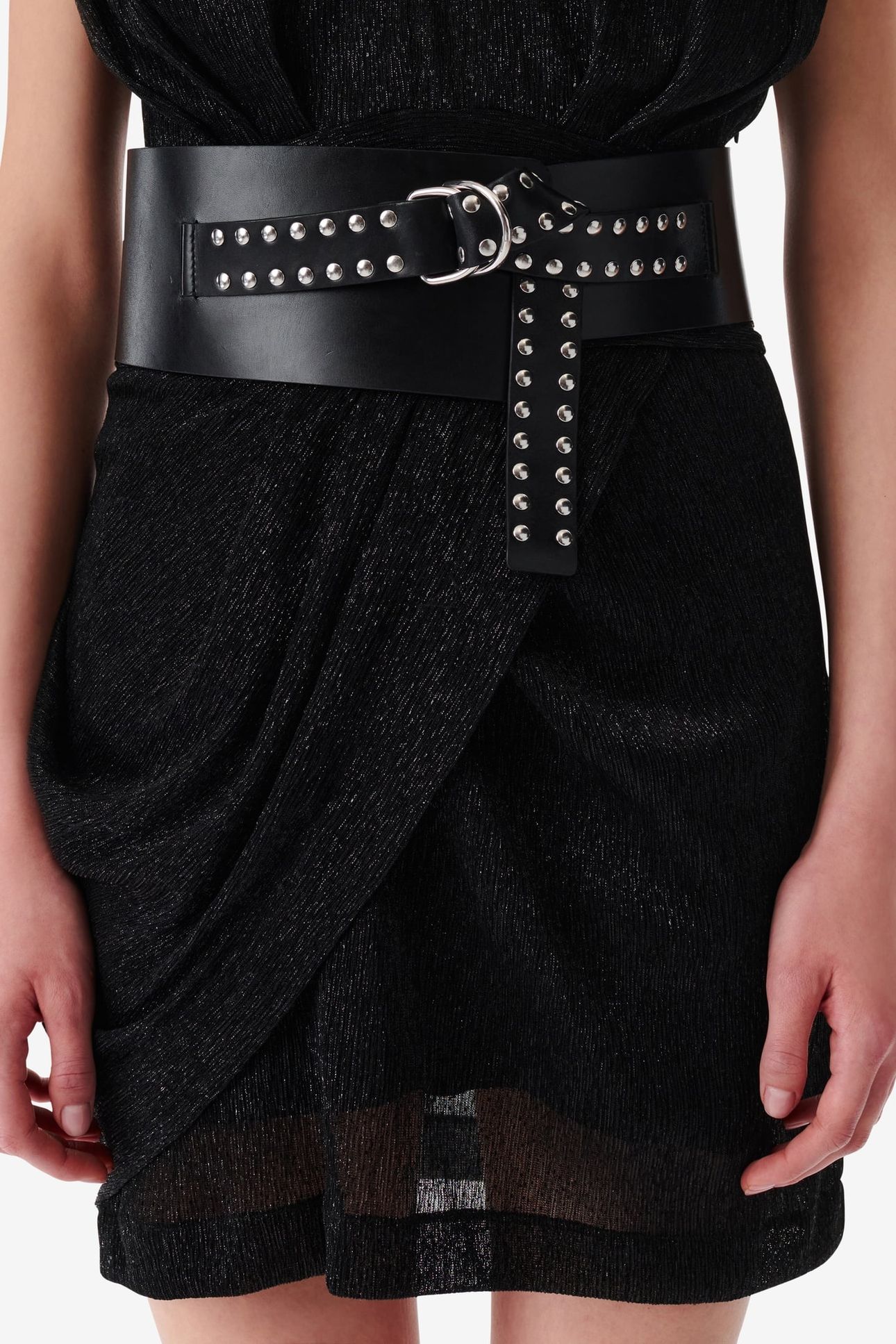 REYNA STUDS OBI BELT BLACK/ STUDS 3