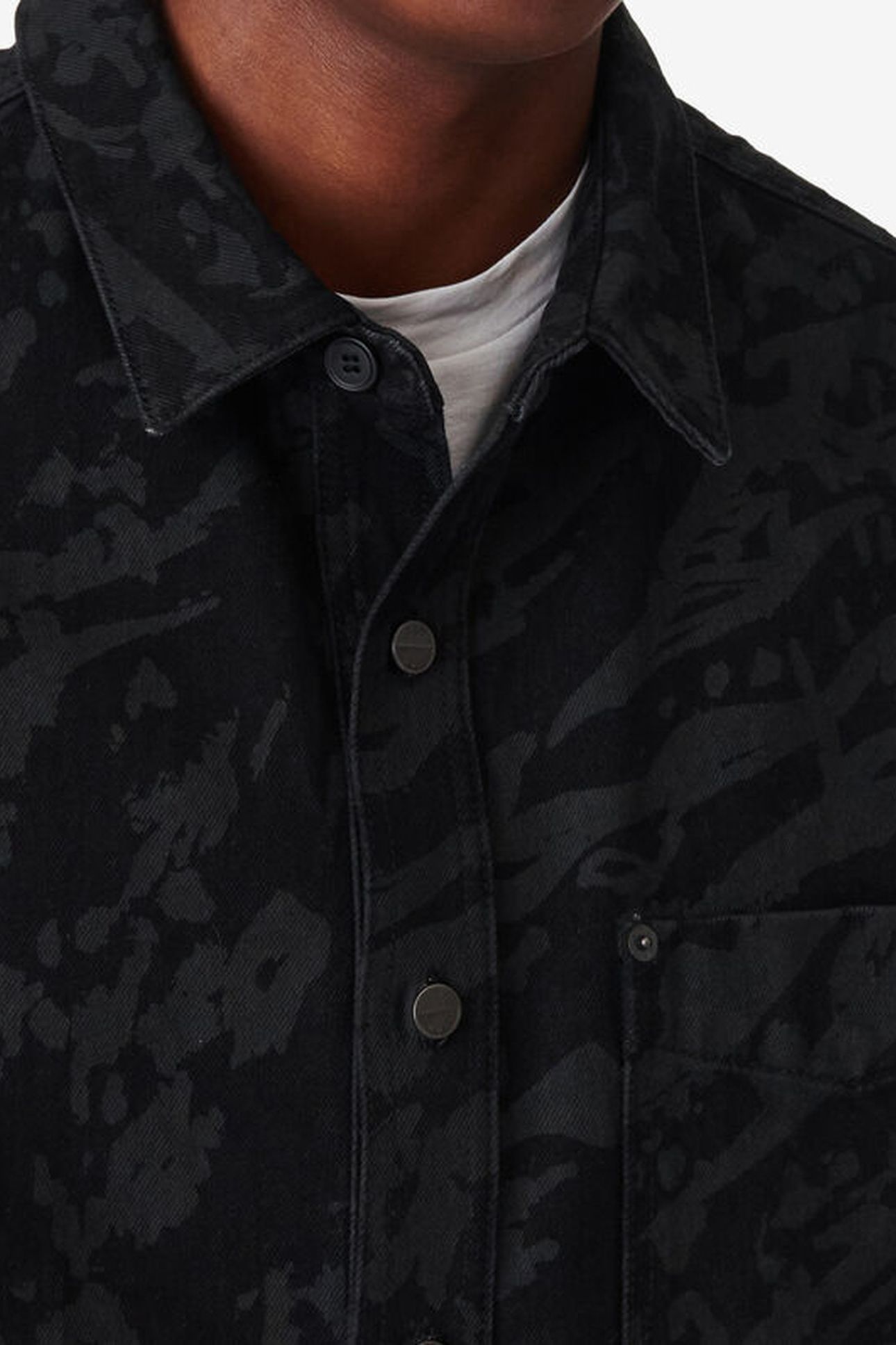KOPINO SHIRT BLACK/BLACK LEOPARD 5