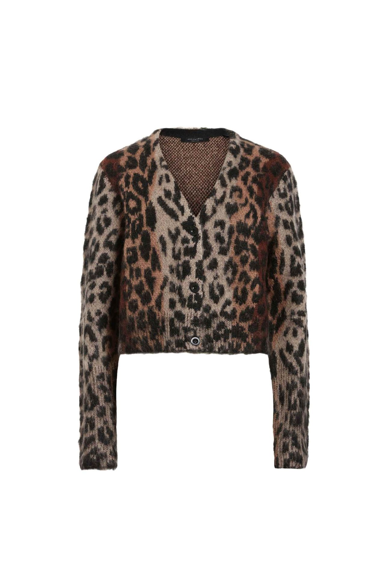 WICK LEX CARDIGAN LEOPARD BROWN 1