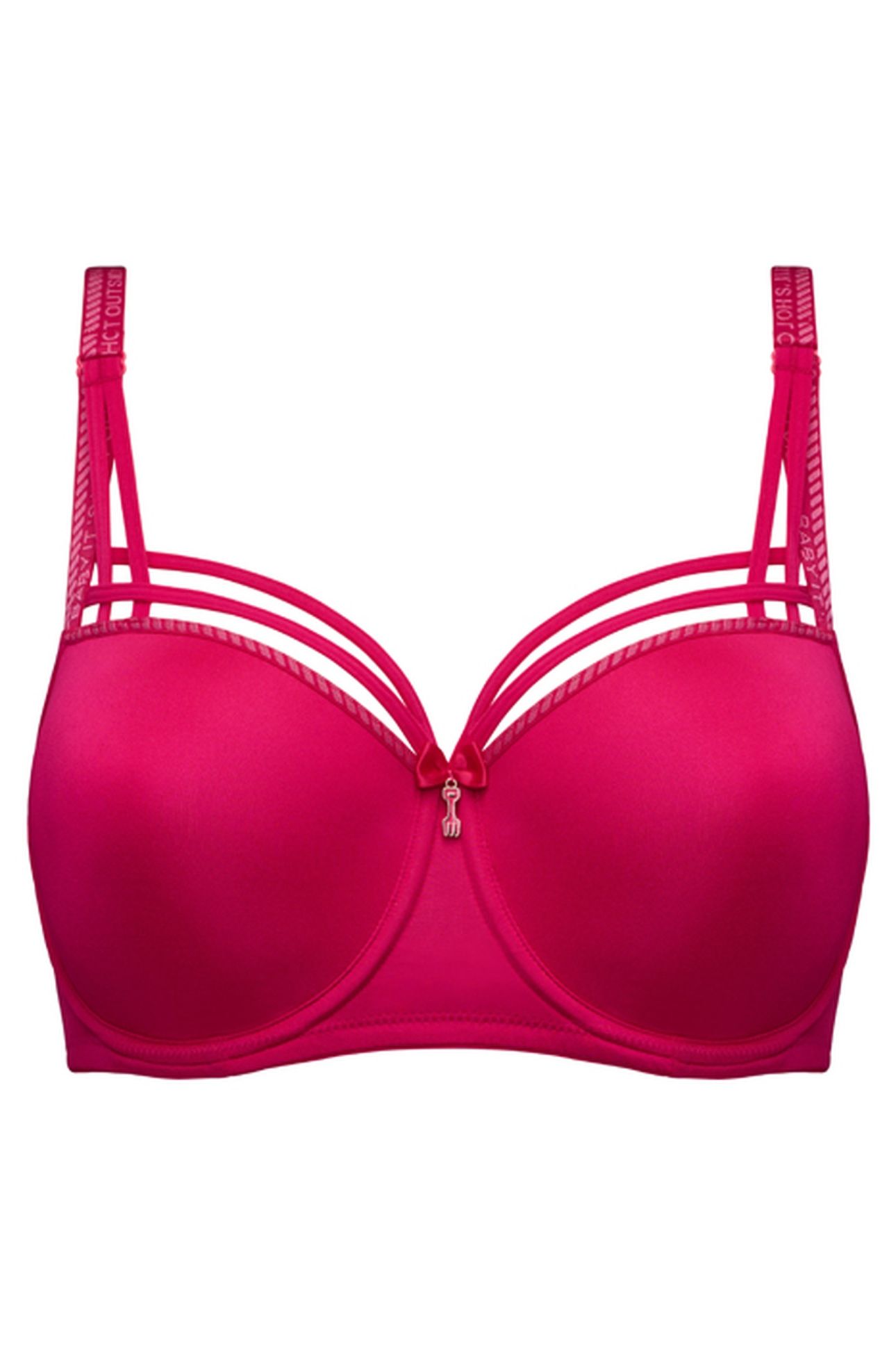 DAME DE PARIS AZALEA RED BALCONY BRA 2