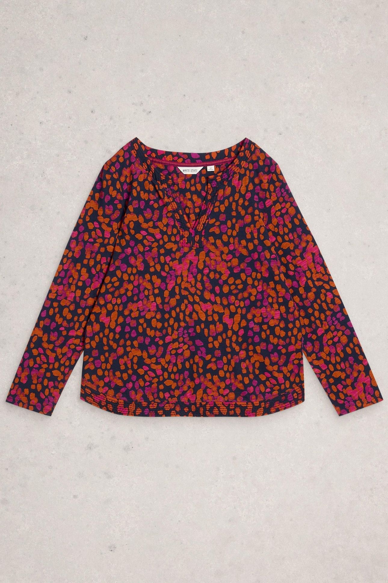 WEAVER NOTCH LS TEE NAVY MULTI 4