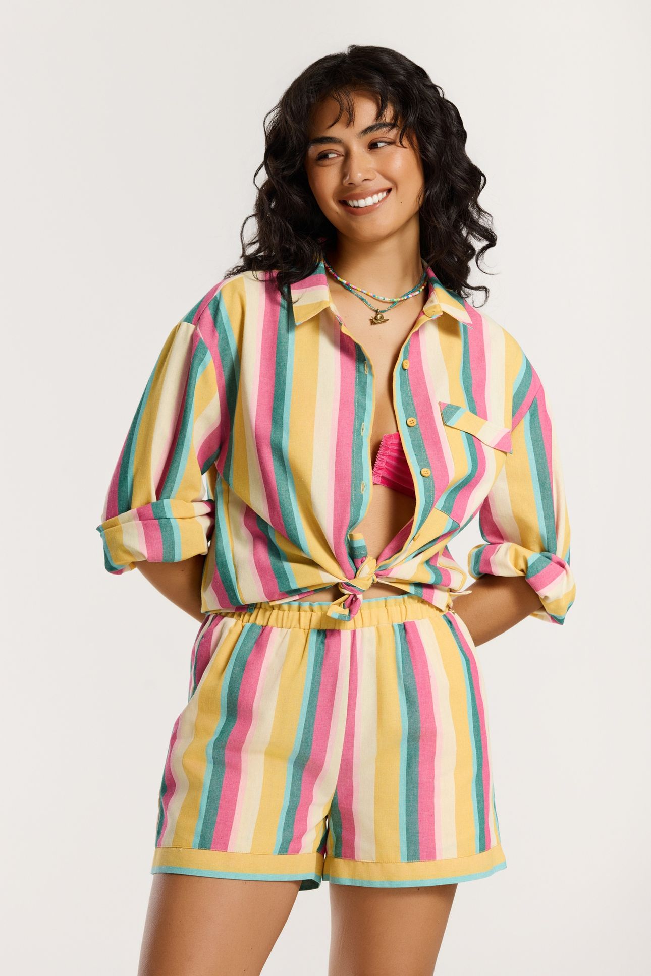 ESMEE STRIPE BLOUSE MULTICOLOUR STRIPE 2