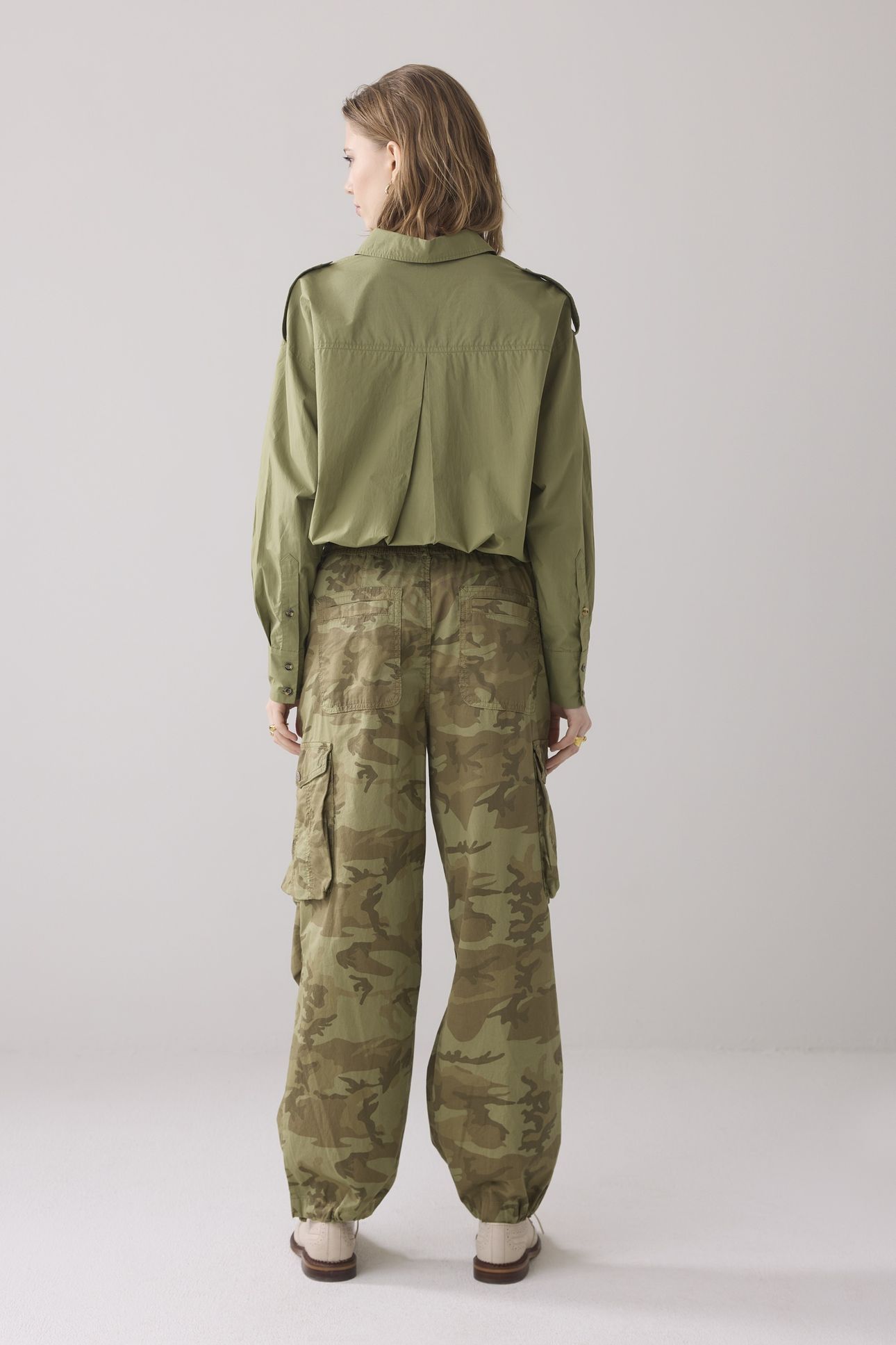 LOOSE CARGO PANT CAMOU TWILL COMBAT GREEN 2