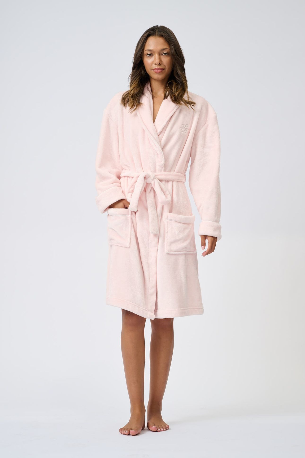 RACHEL 1PK DRESSING GOWN PINK DOGWOOD 1