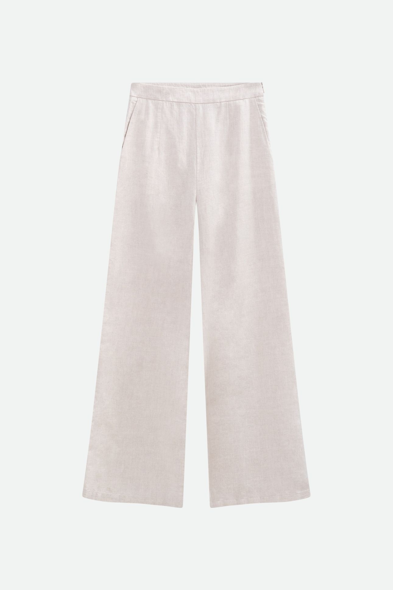 PALMA - ECRU SUIT TROUSERS WITH GOLD STRIPES 1