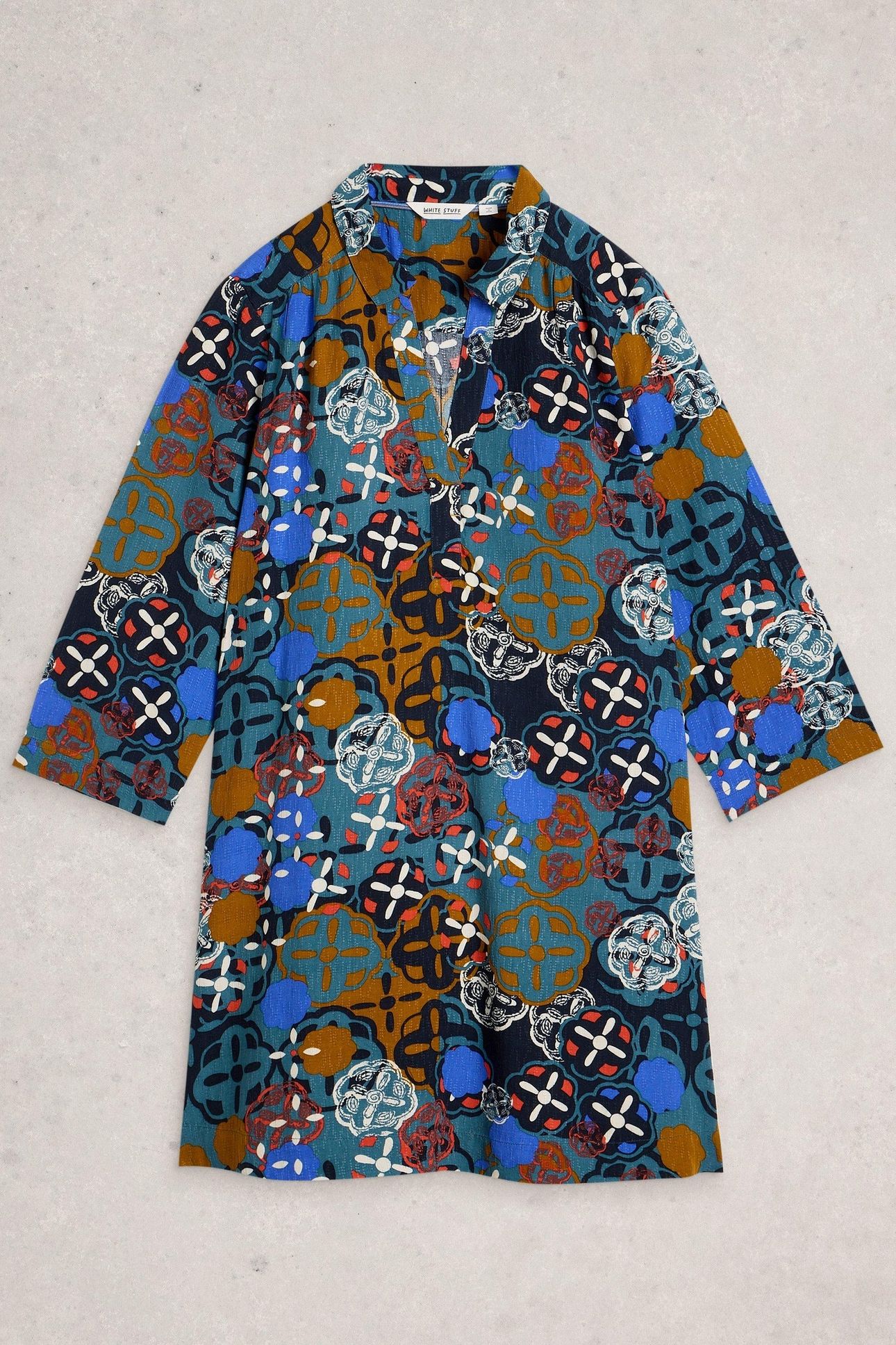 BLAKE TUNIC CHARTREUSE MULTI 3