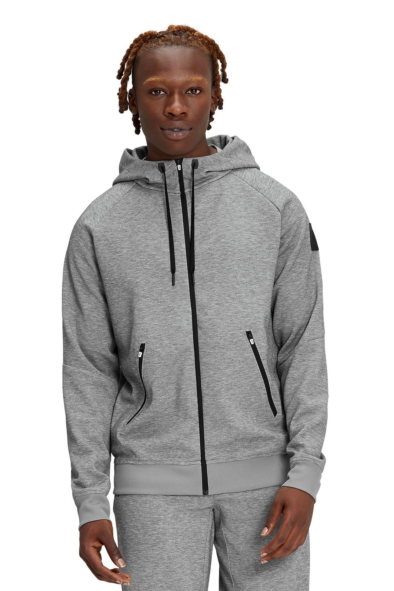 ZIPPED HOODIE 2 M GREY 1