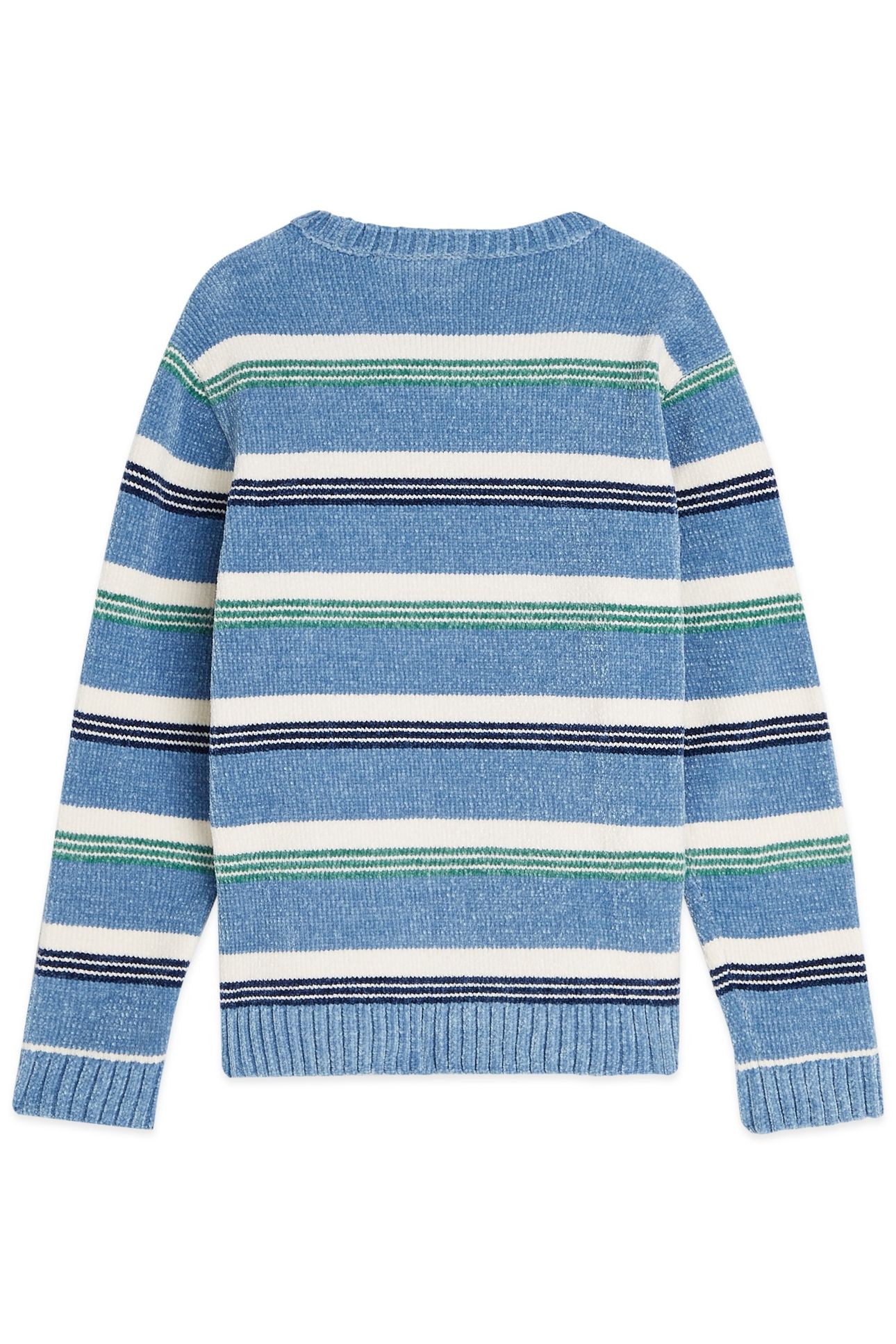 BOYS CREWNECK SWEATER FADED DENIM 2