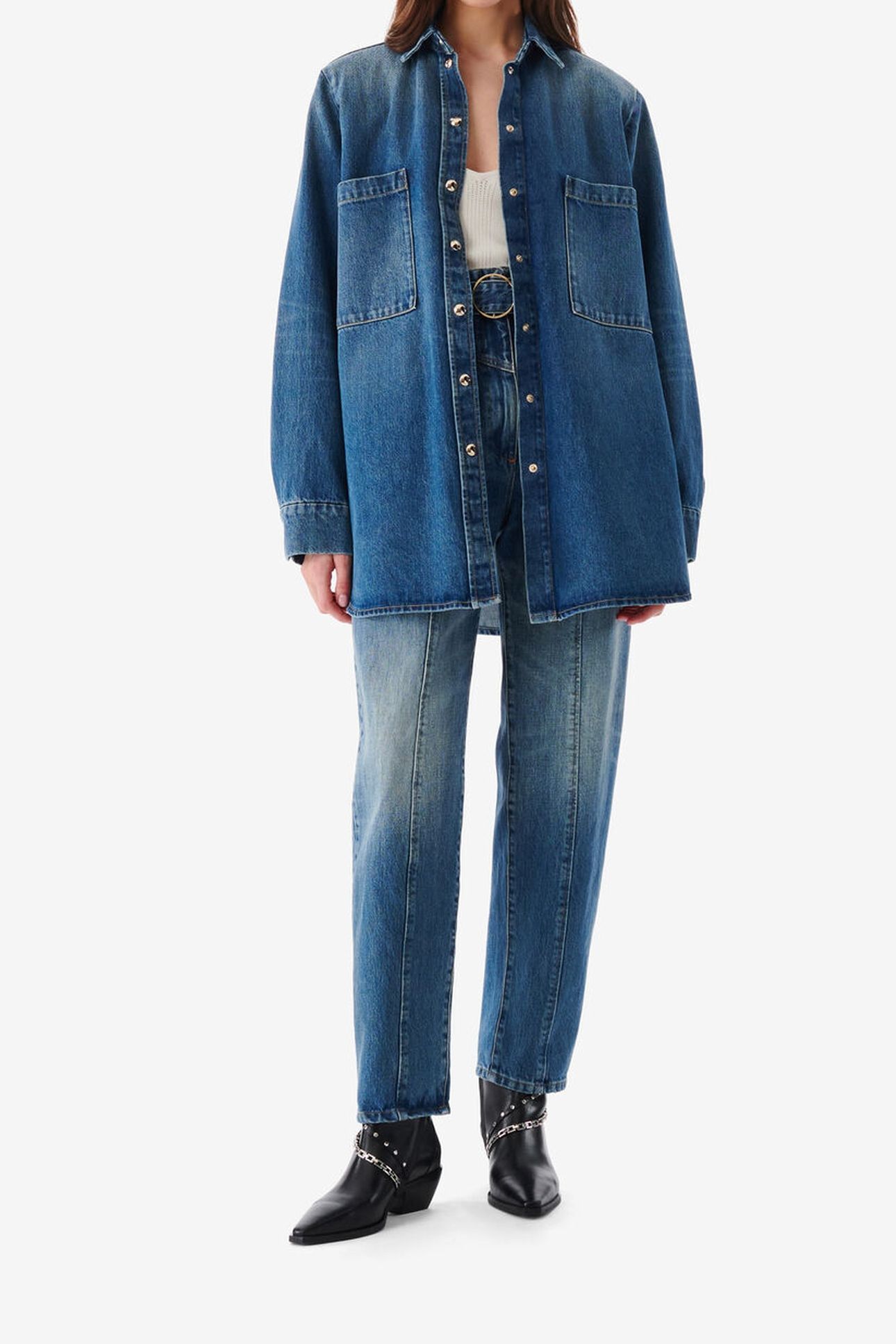 PAMPELO SHIRT MID BLUE USED 4
