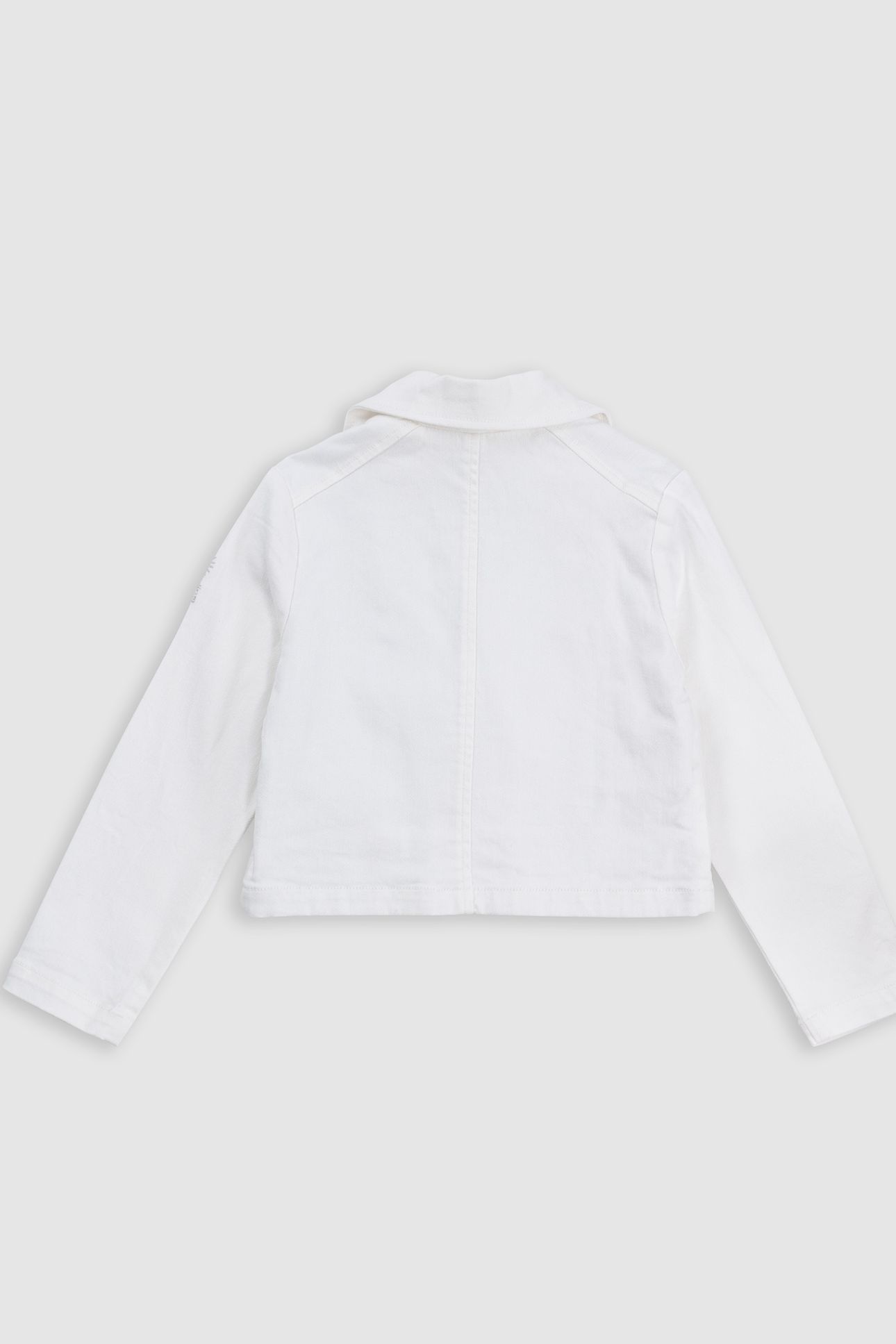 ECRU DENIM BIKER JACKET 2