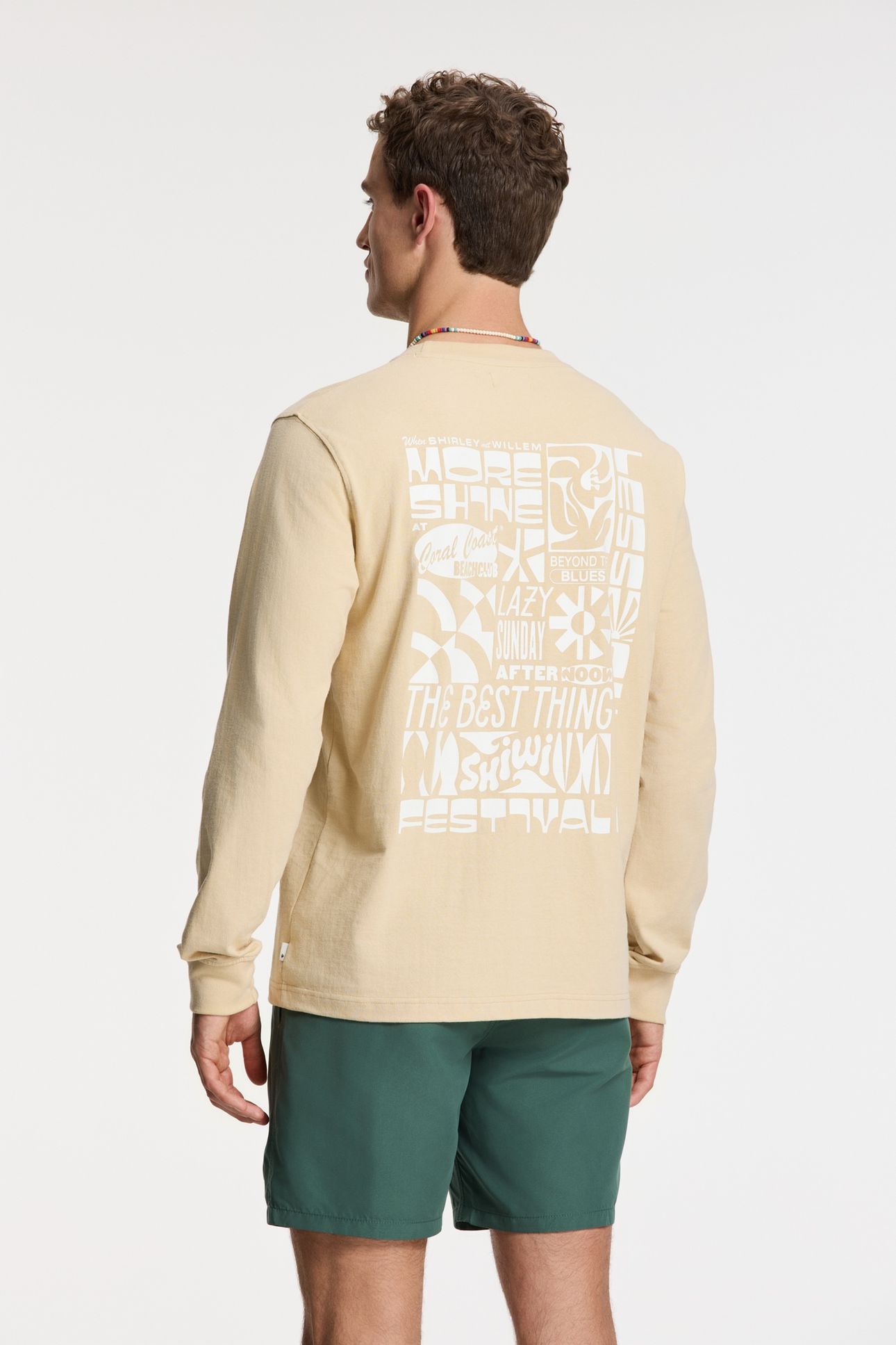 NOAH RELAXED LONGSLEEVE PARADISE BLOCK BEIGE SAND 4