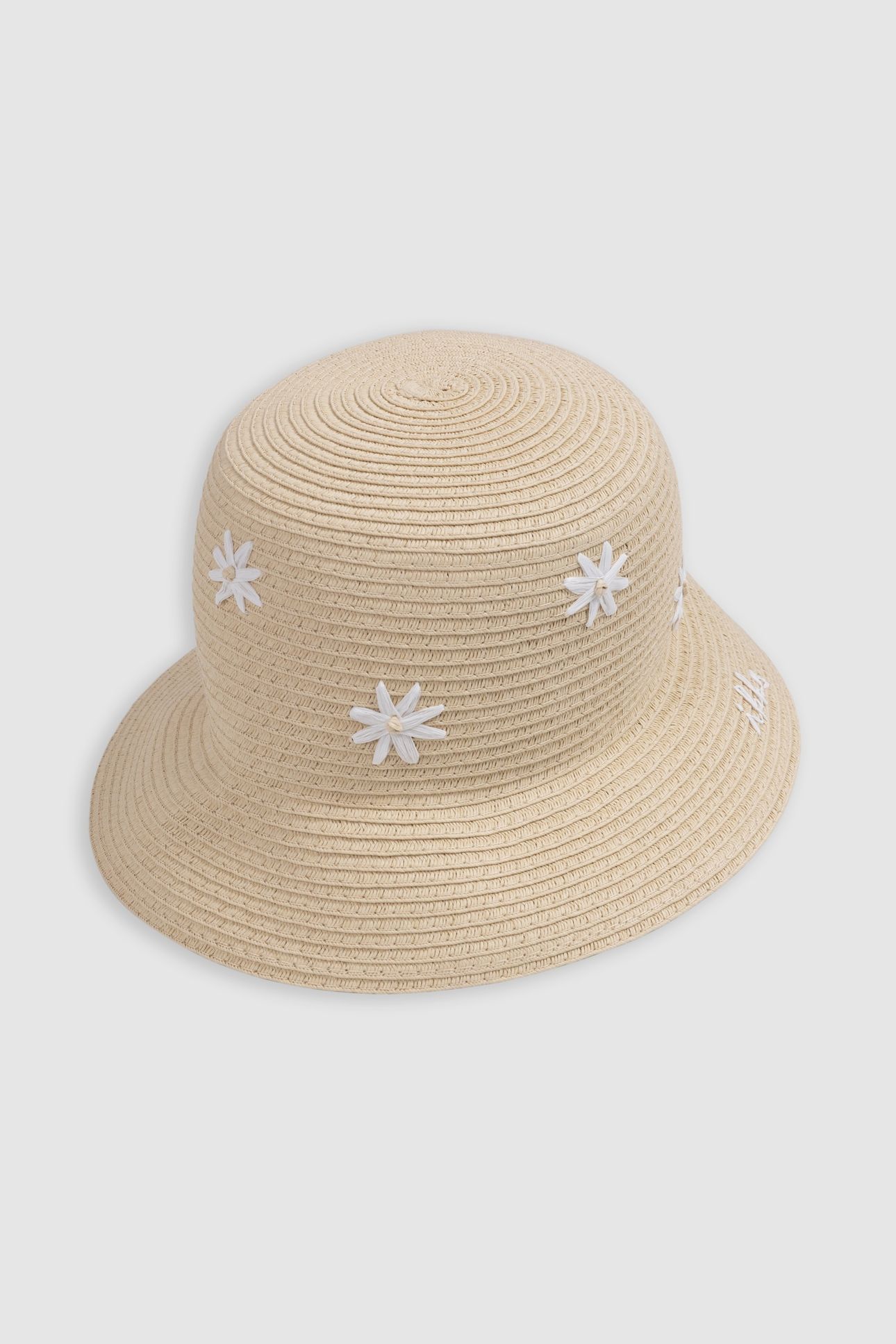 BEIGE FLORAL HAT 4