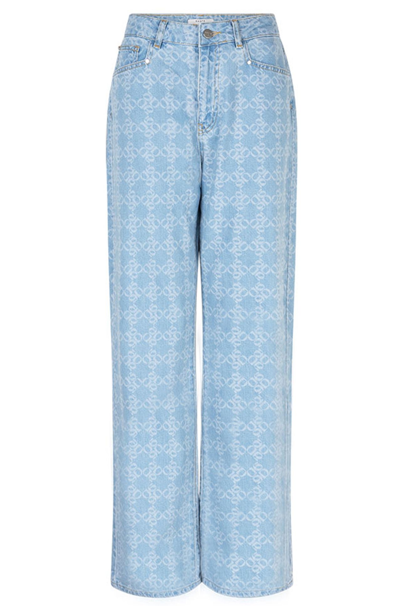 NUIT WIDELEG MONOGRAM JEANS SKYWASH BLUE 3