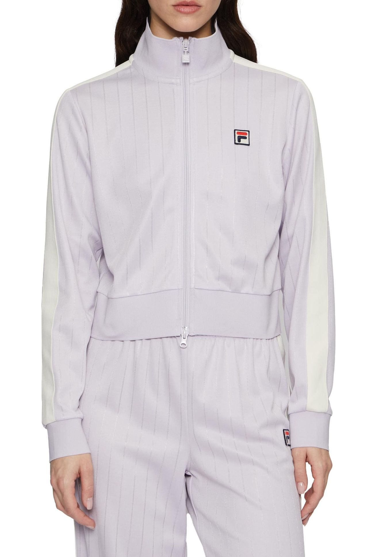 LORCE CROPPED TRACK JACKET THISTLE 1