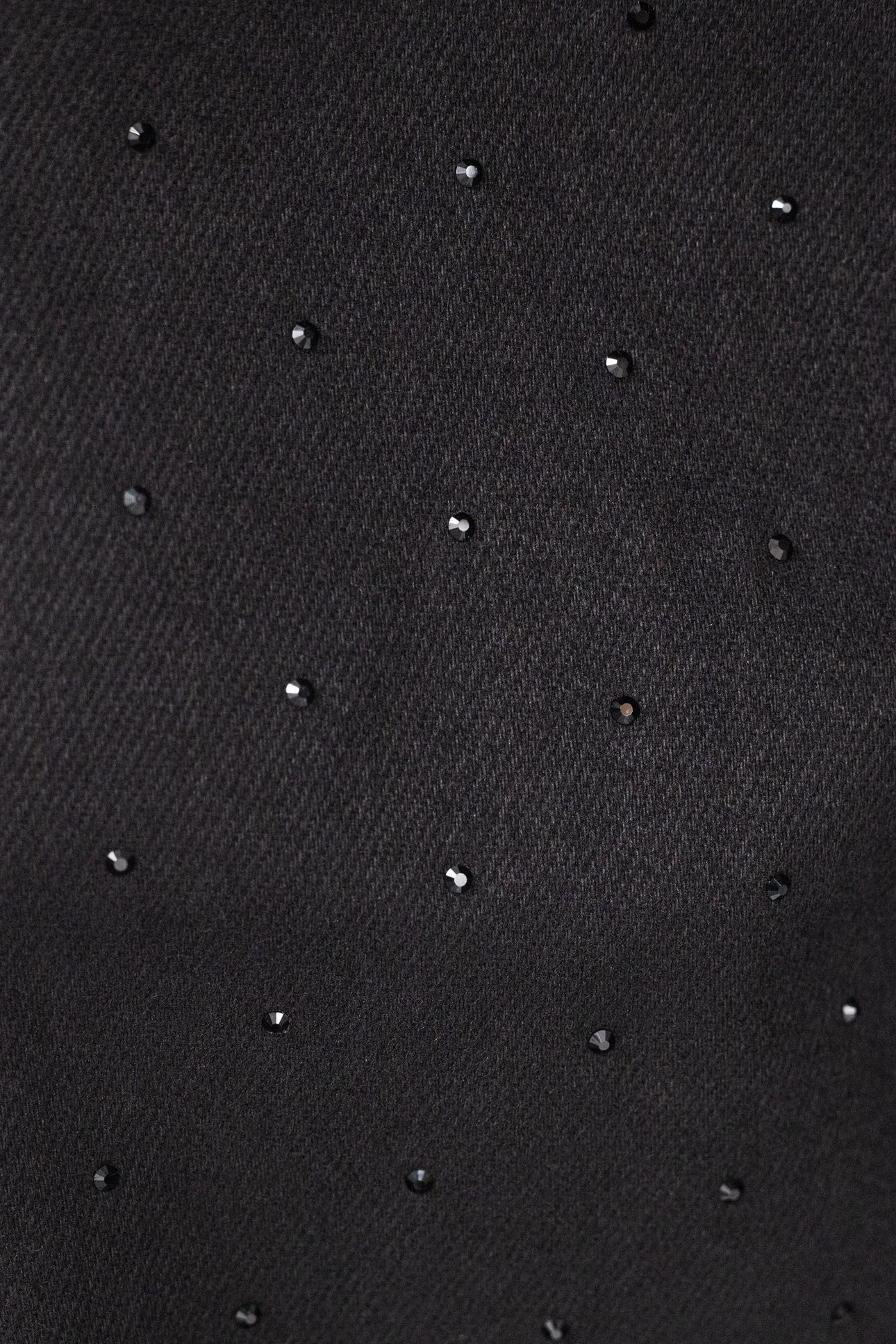 JANIS BLACK RHINESTONE STRAIGHT-LEG JEANS 7