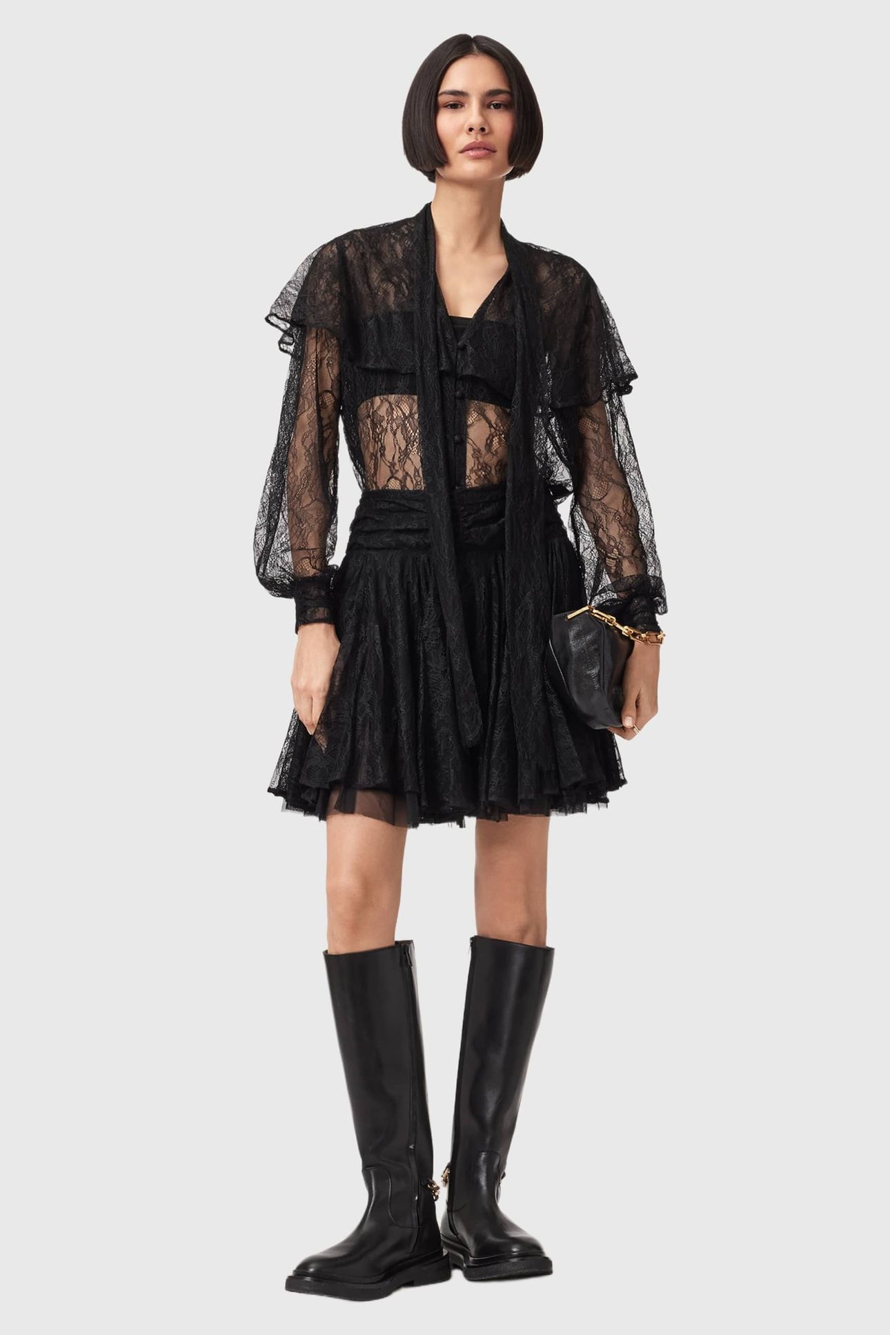 ATHENA LACE SKIRT BLACK 4