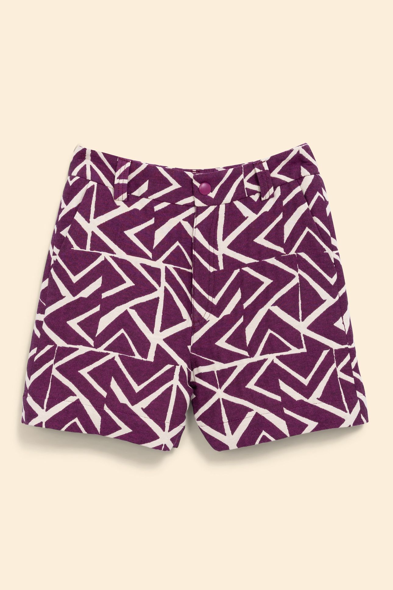 JACQUARD GRAPHIC PATTERN SHORTS IN VIOLET VIOLINE 5