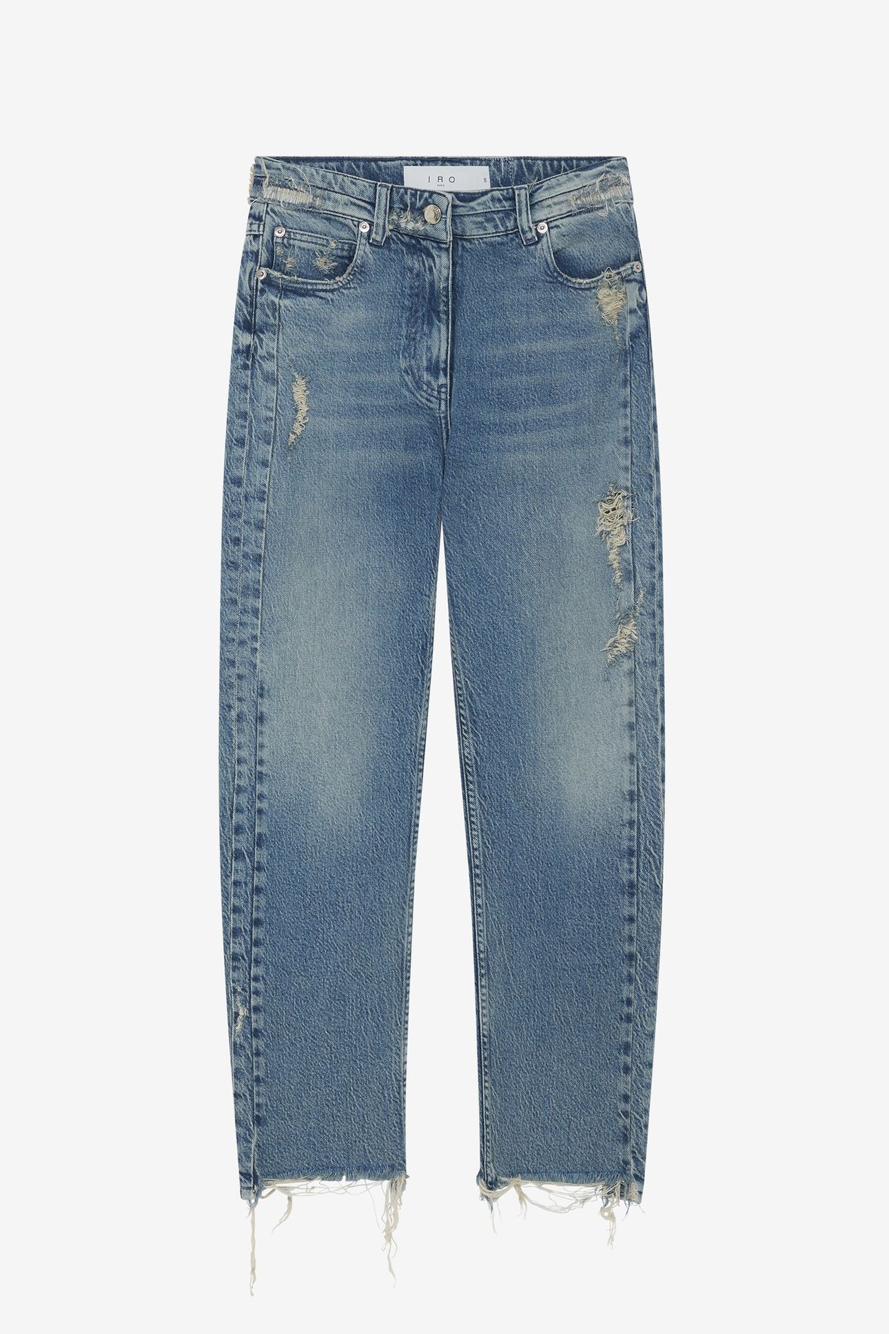 ALBURY TROUSER MID BLUE DESTROY 5