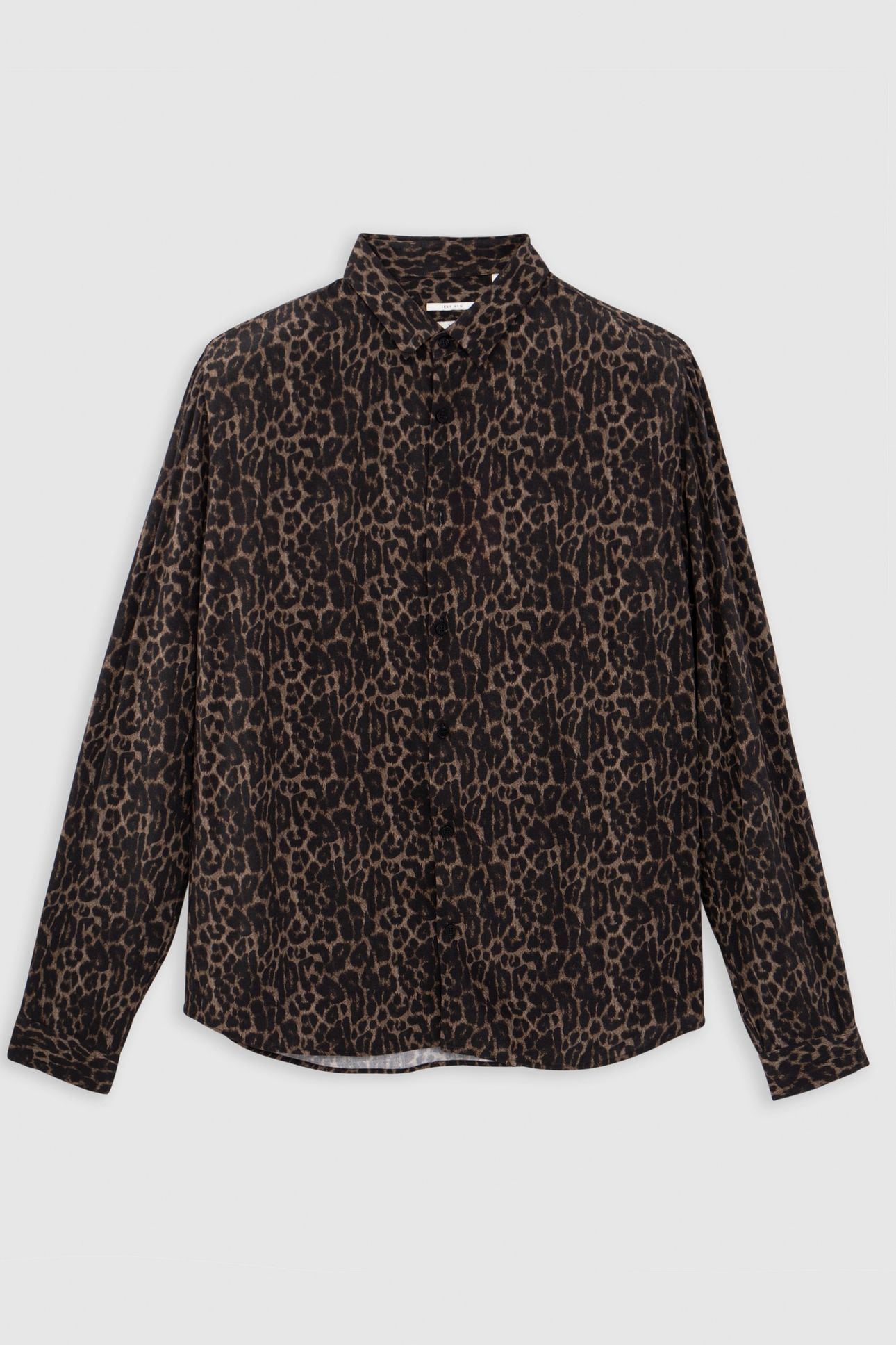 SLIM GREY LEOPARD PRINT SHIRT 5