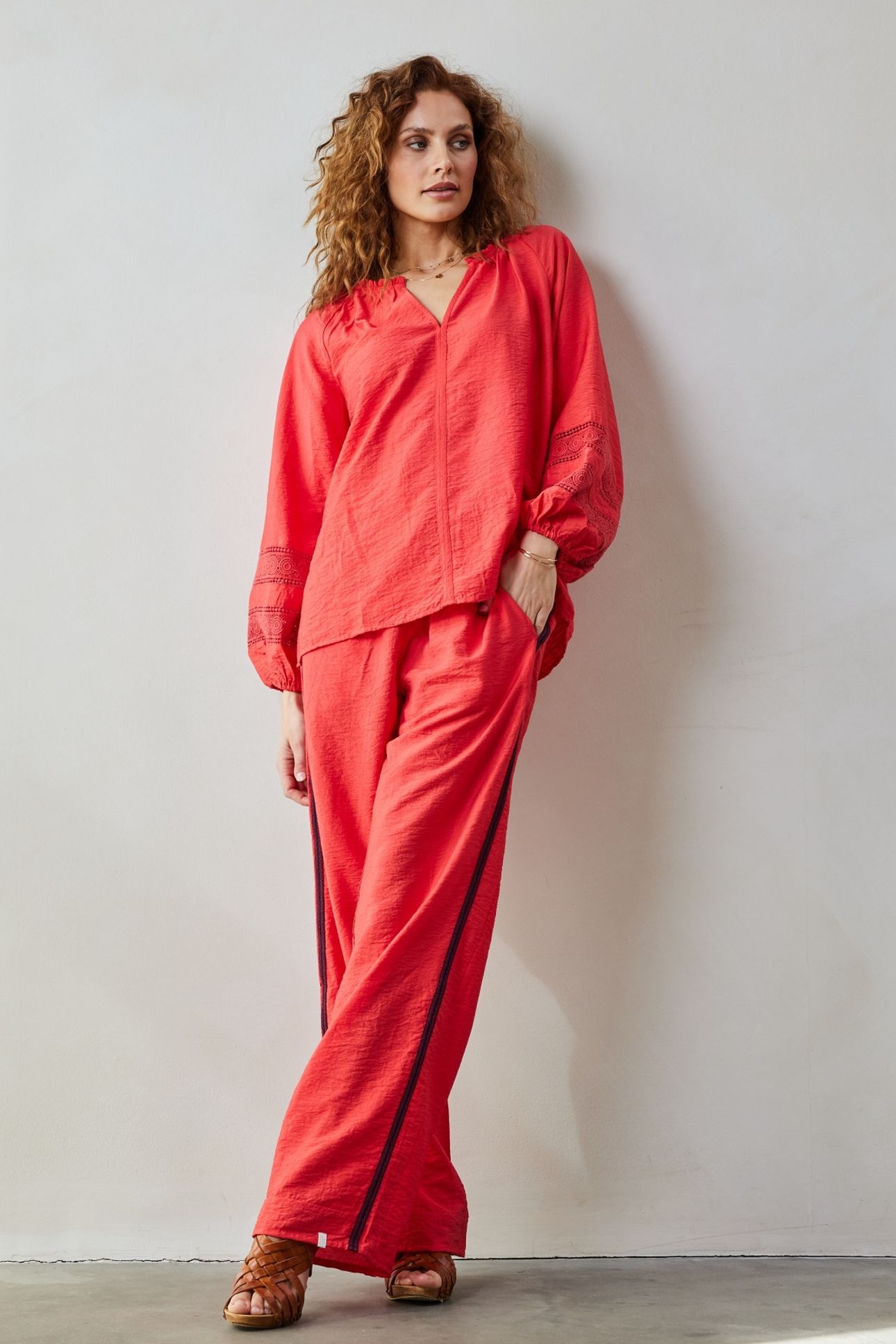 PANTS PALOMA IN ROSE RED 1