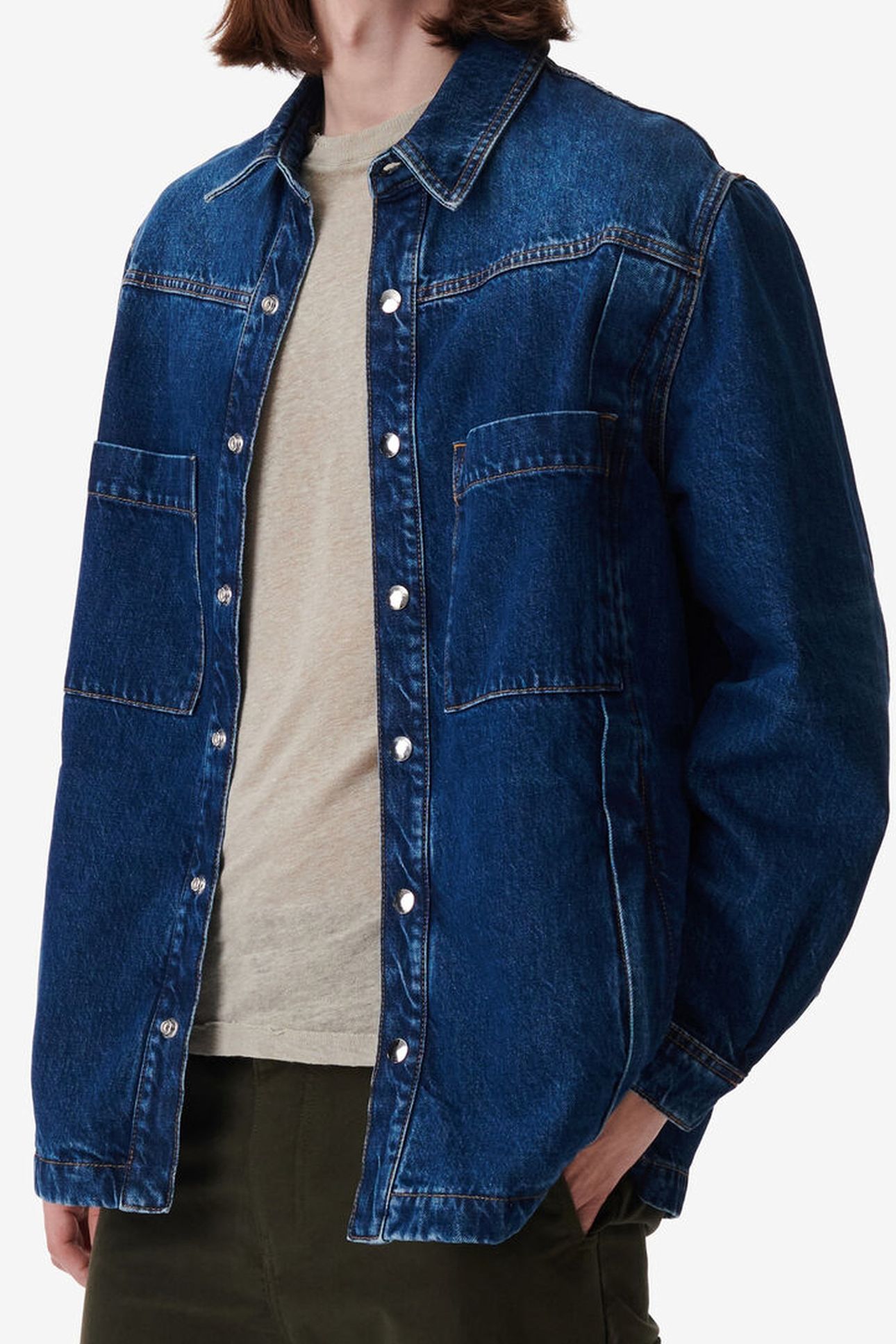 KOSSE OVERSHIRT MID BLUE 1