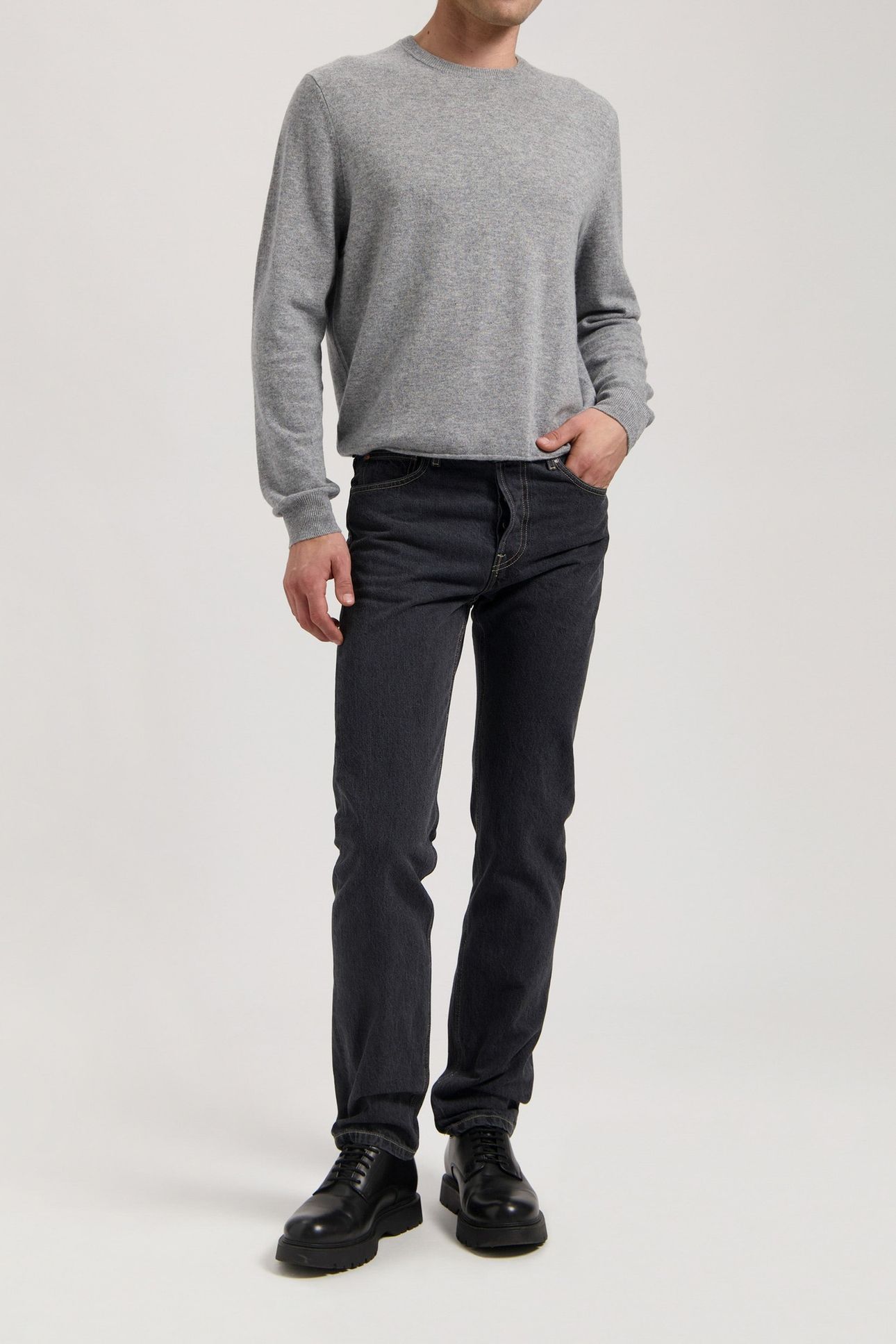 JOHN MID STRAIGHT MEDIUM BLACK 2