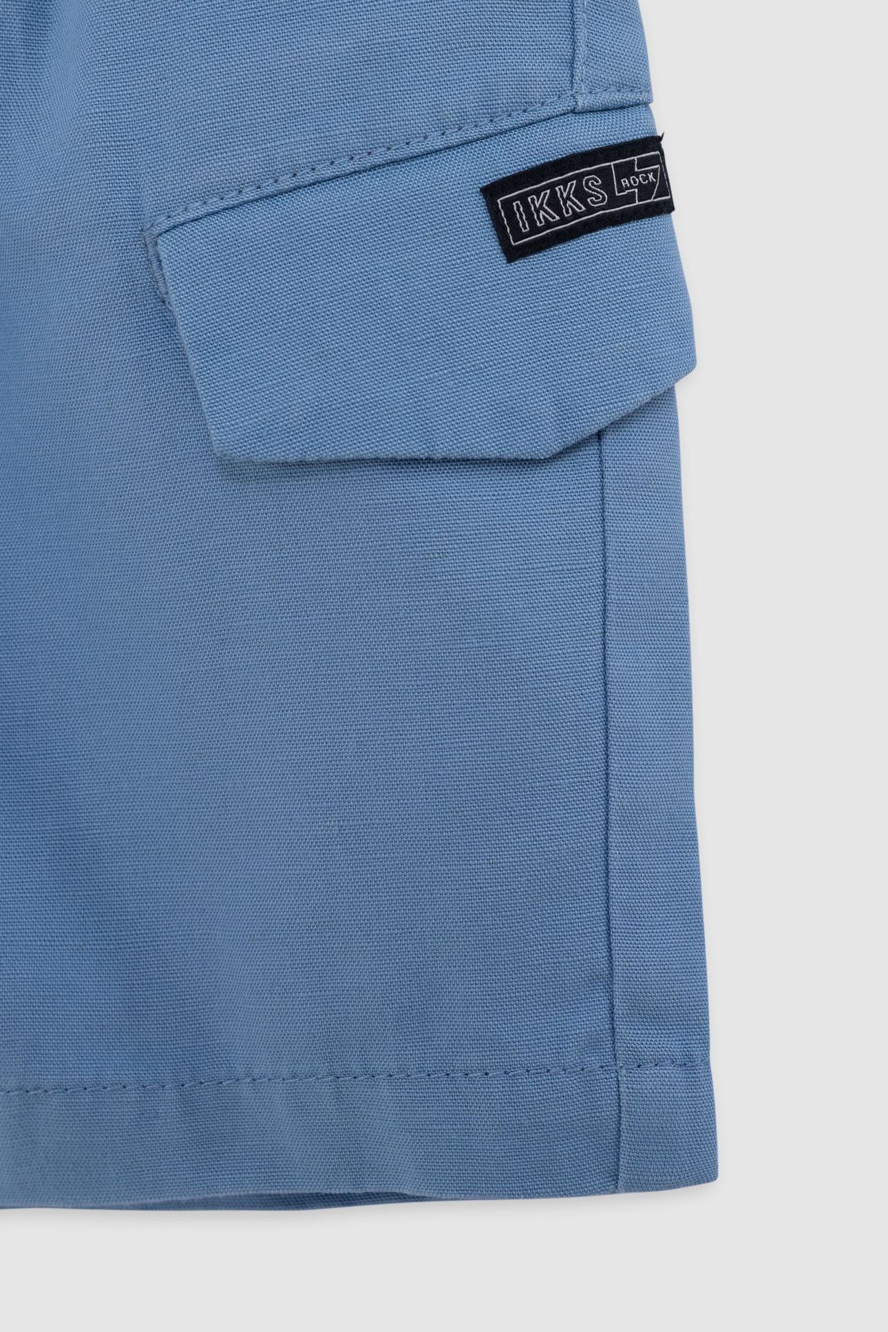 BERMUDA SHORTS CHINO LOOSE BLUE MIX LYOCELL 4