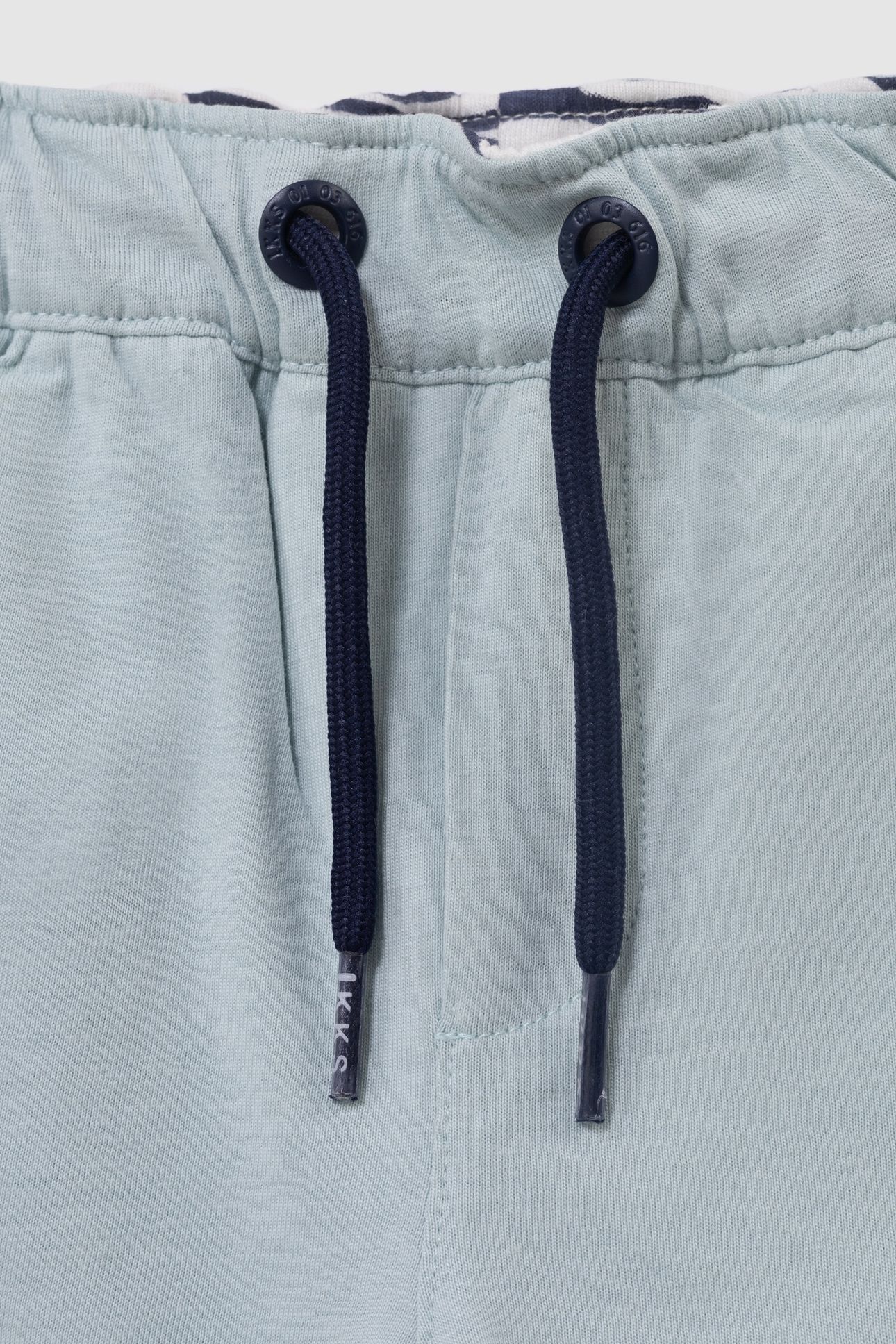 REVERSIBLE NAVY AND AQUA GREEN BERMUDA SHORTS 4