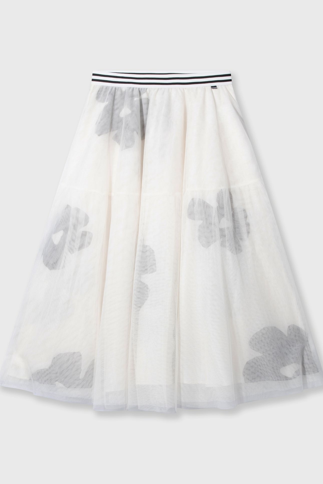 TULLE SKIRT FLOWER ECRU 4