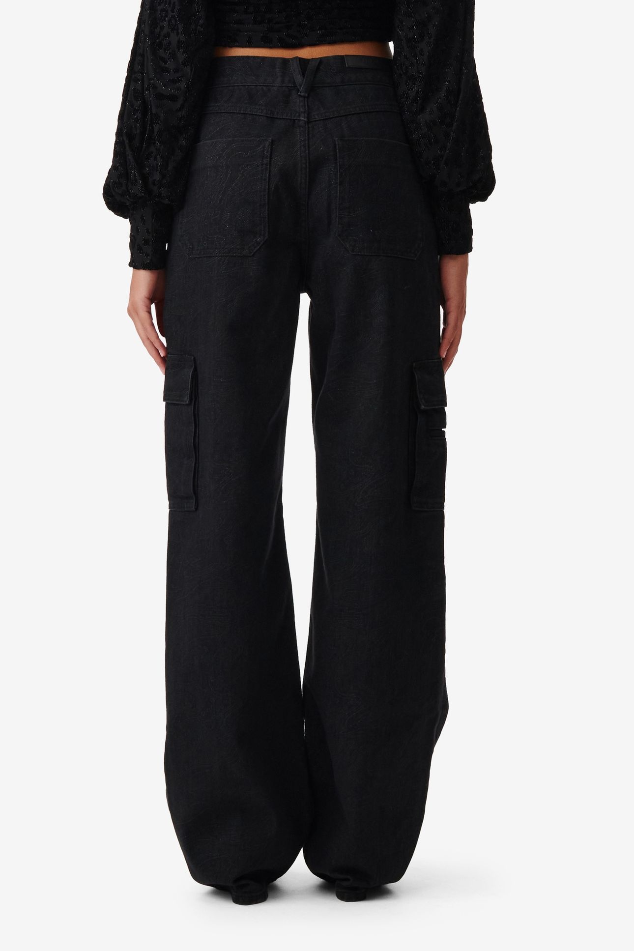 MAIT TROUSER BLACK / STRASS 2