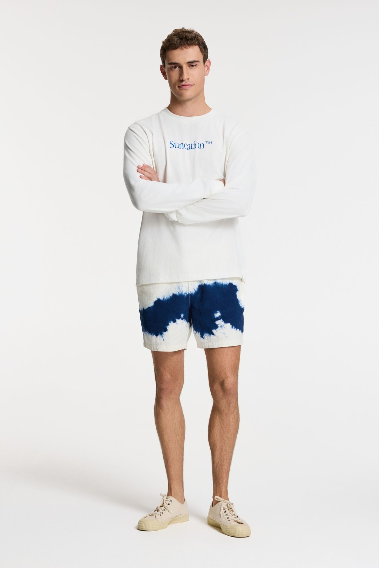 NOAH RELAXED LONGSLEEVE SUNCATION WHITE 3