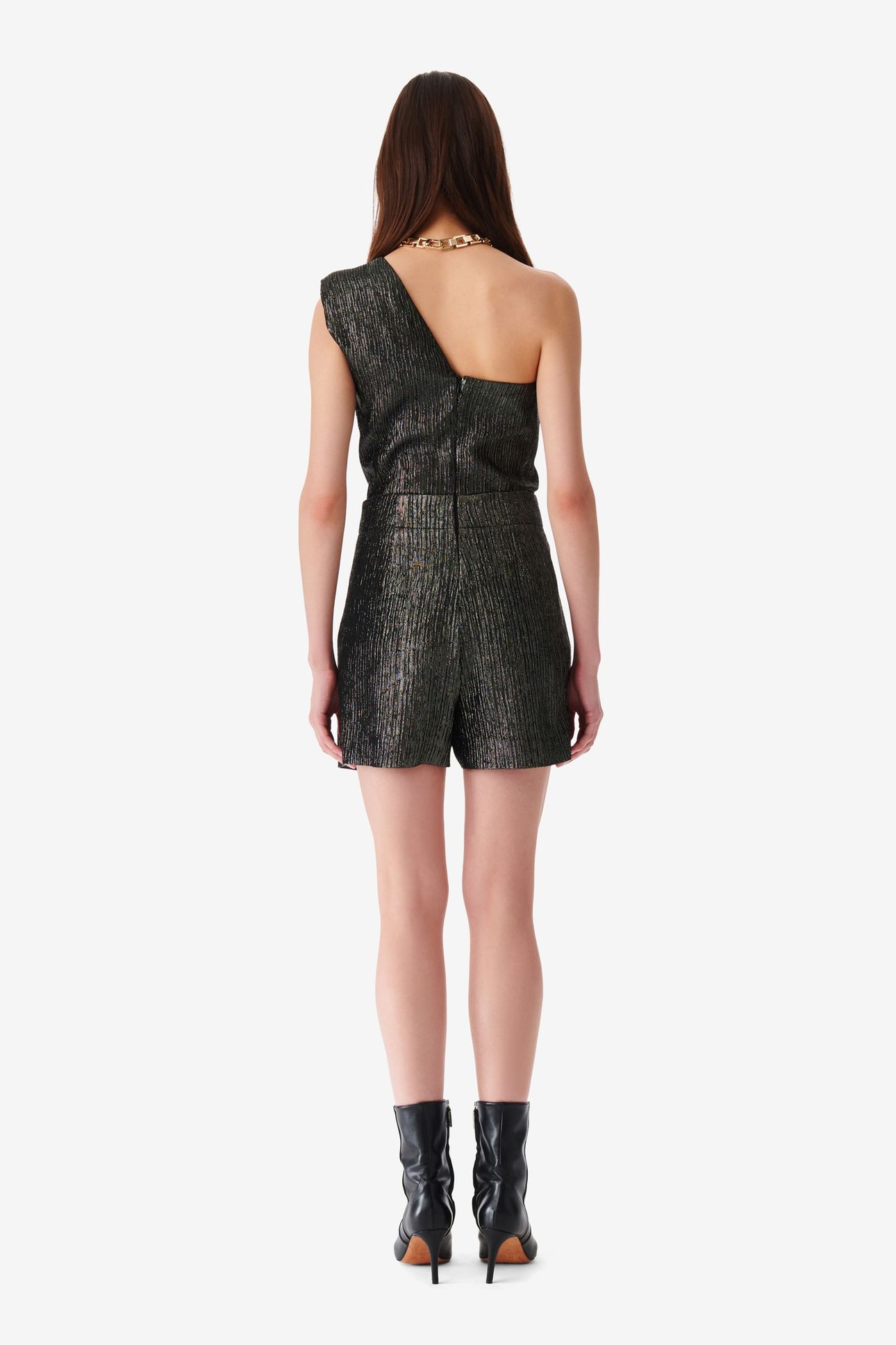 ILIANA PLAYSUIT BLACK/BLACK LUREX EXP 2