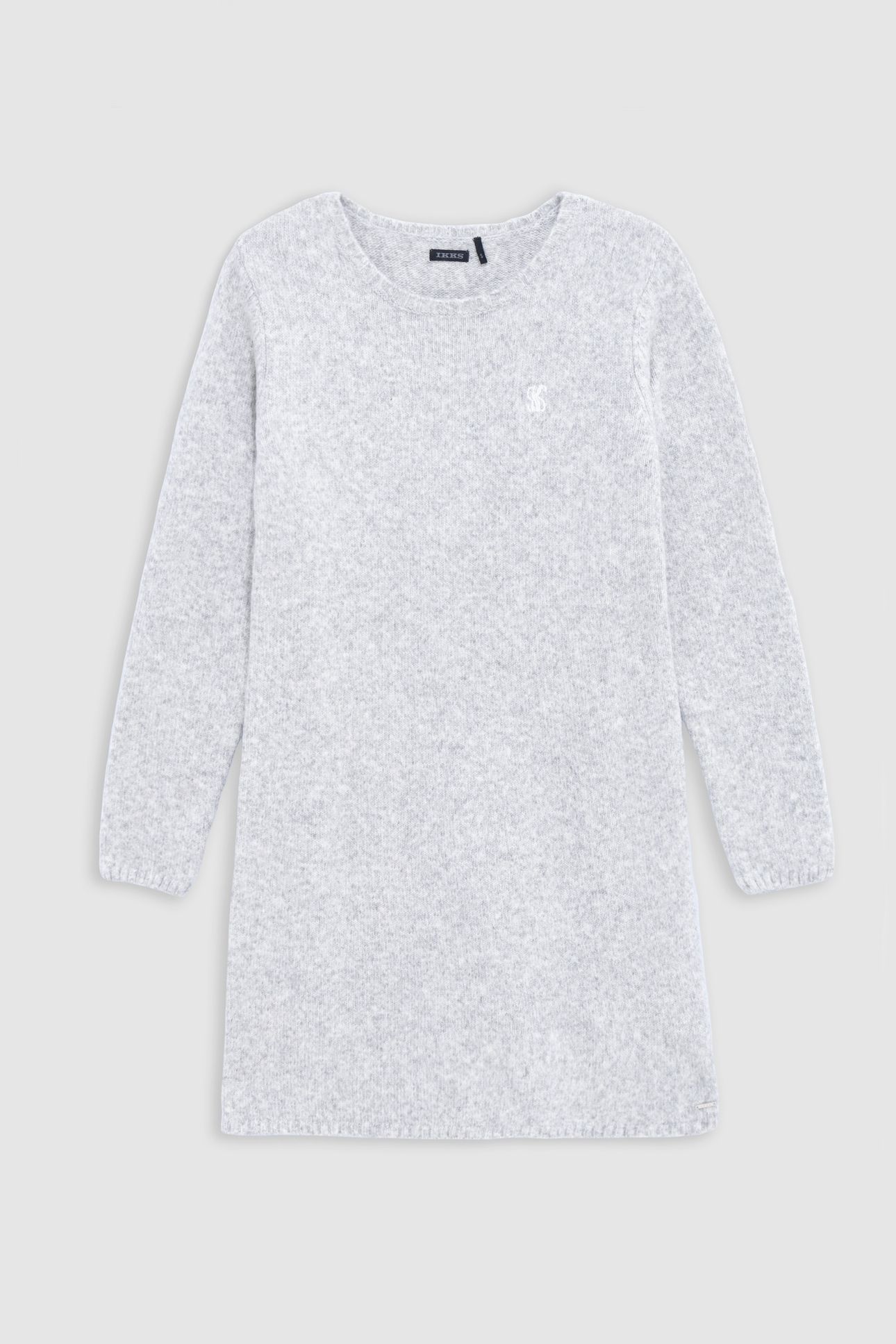 GIRL'S GREY KNIT SWEATER DRESS 1