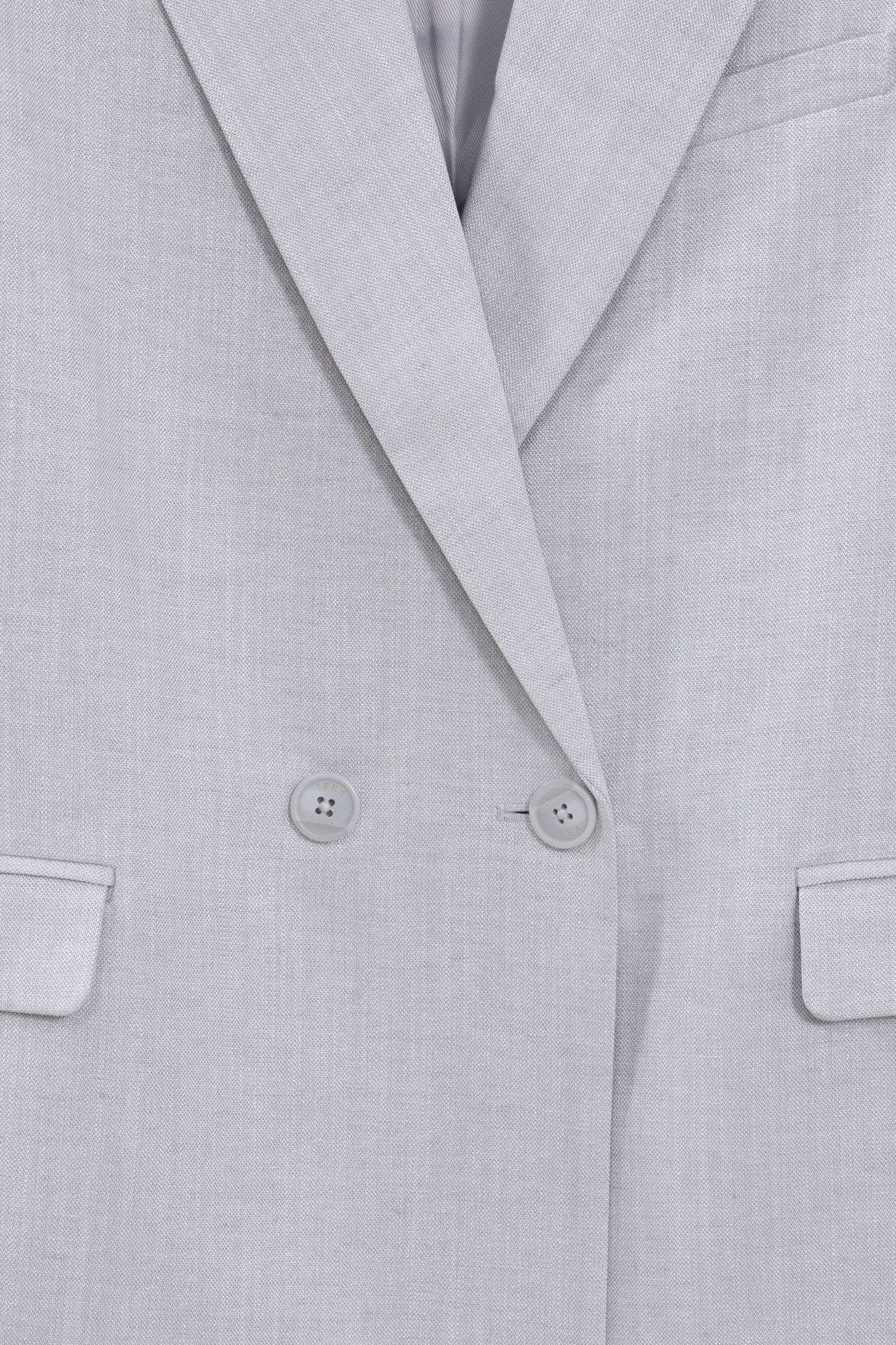 GREY SEQUINED DOUBLE-BREASTED SUIT JACKET 7