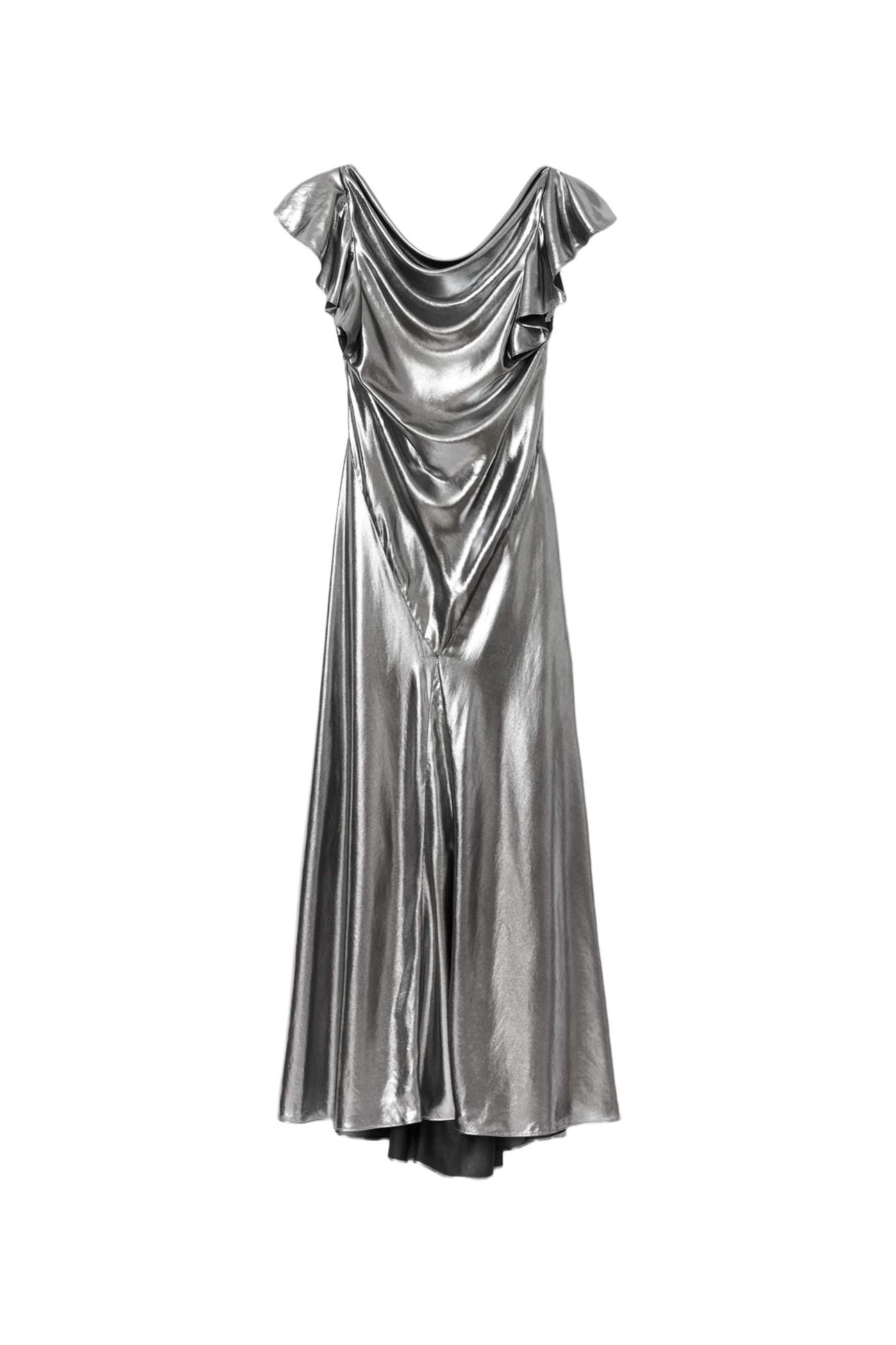 FLORA DRESS METALLIC SILVER 6