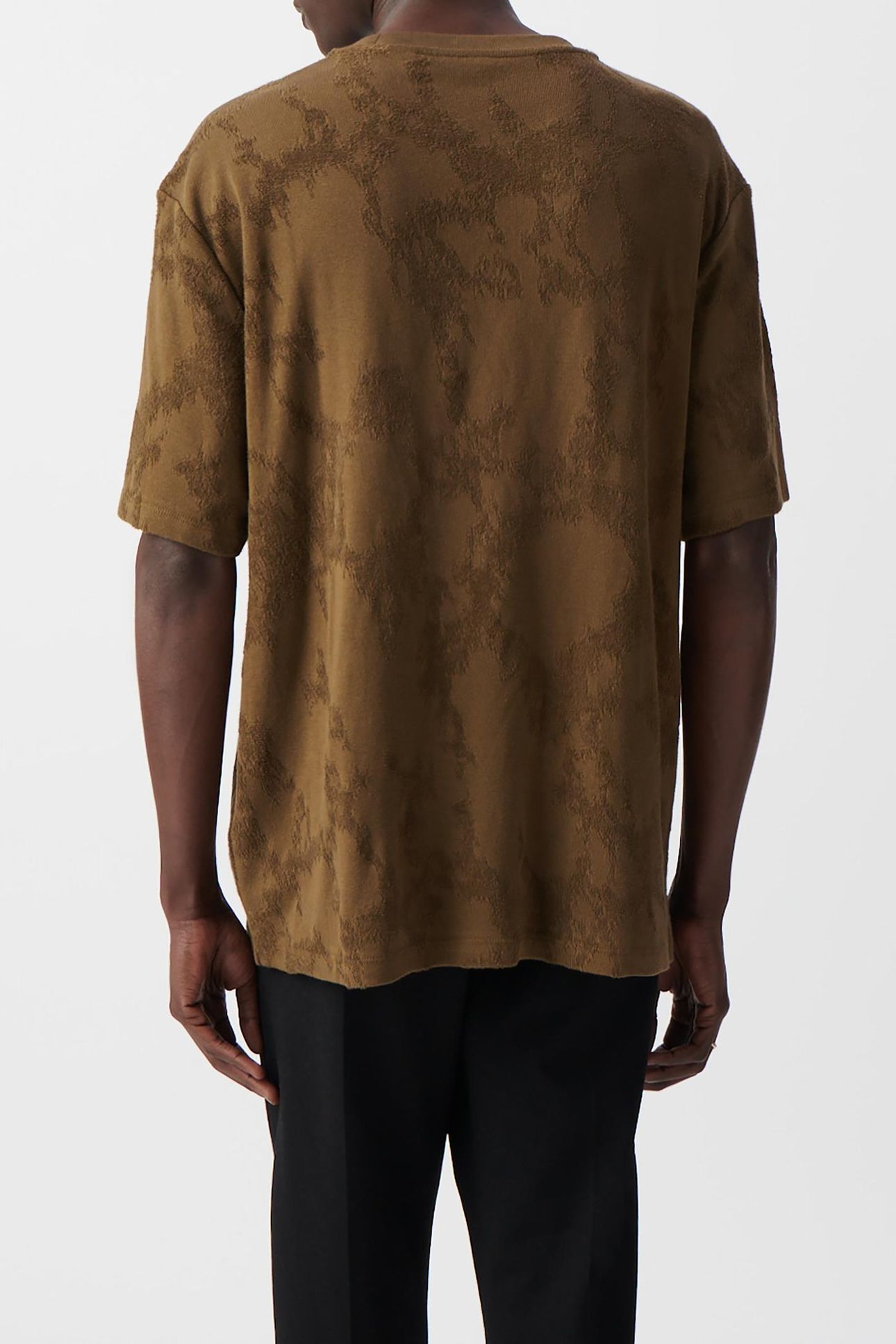 BRONZE CAMOUFLAGE JACQUARD T-SHIRT 4