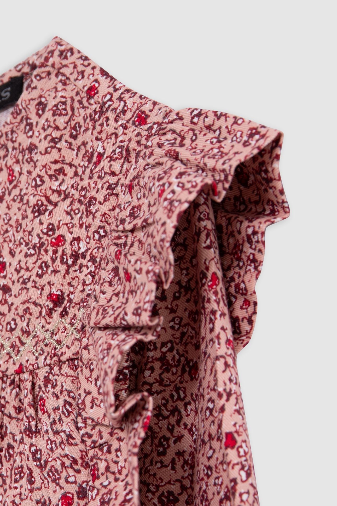 GIRL'S PINK FLORAL PRINT BLOUSE 3