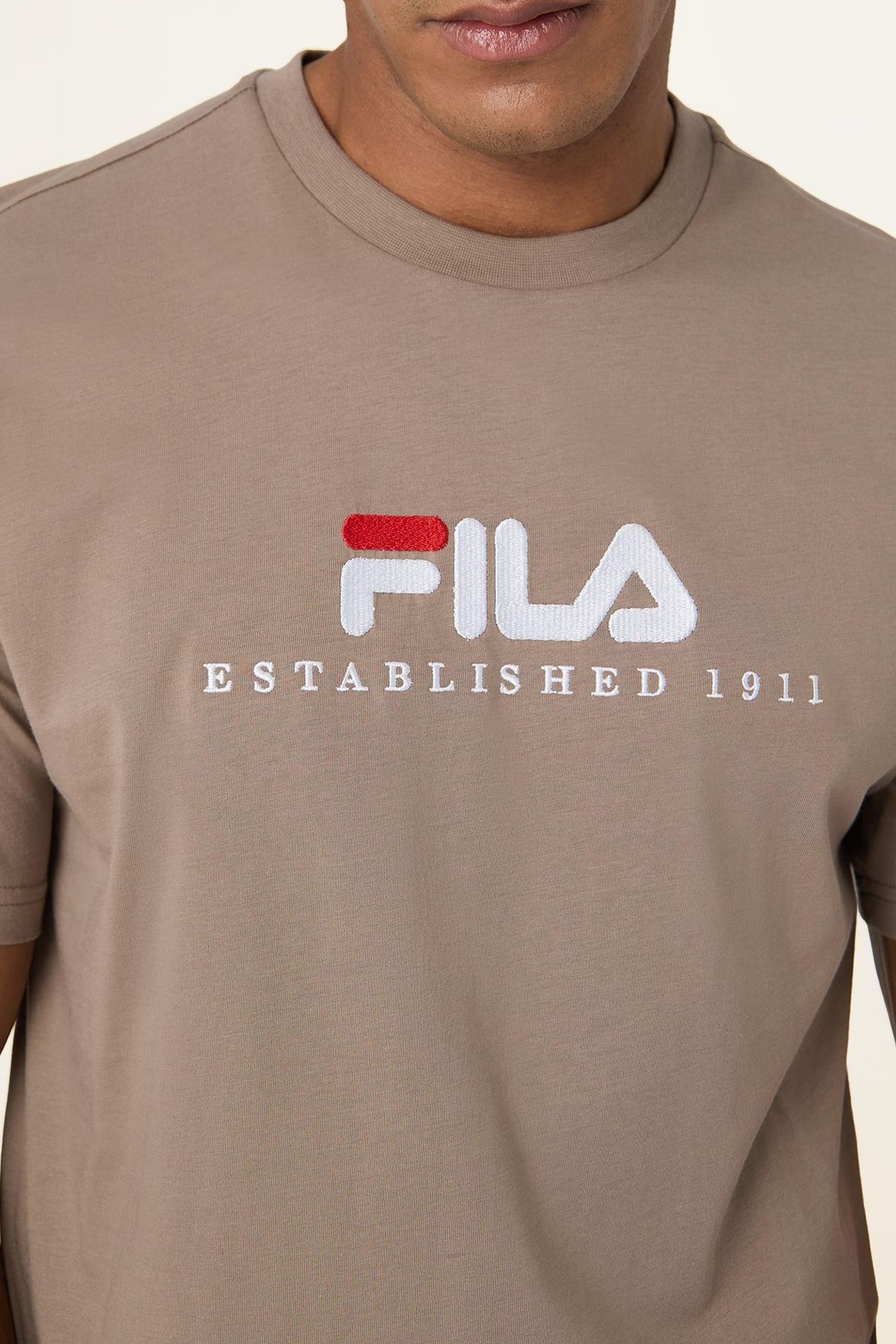 UNISEX VALSERA REGULAR LOGO T-SHIRT TAUPE GRAY 6