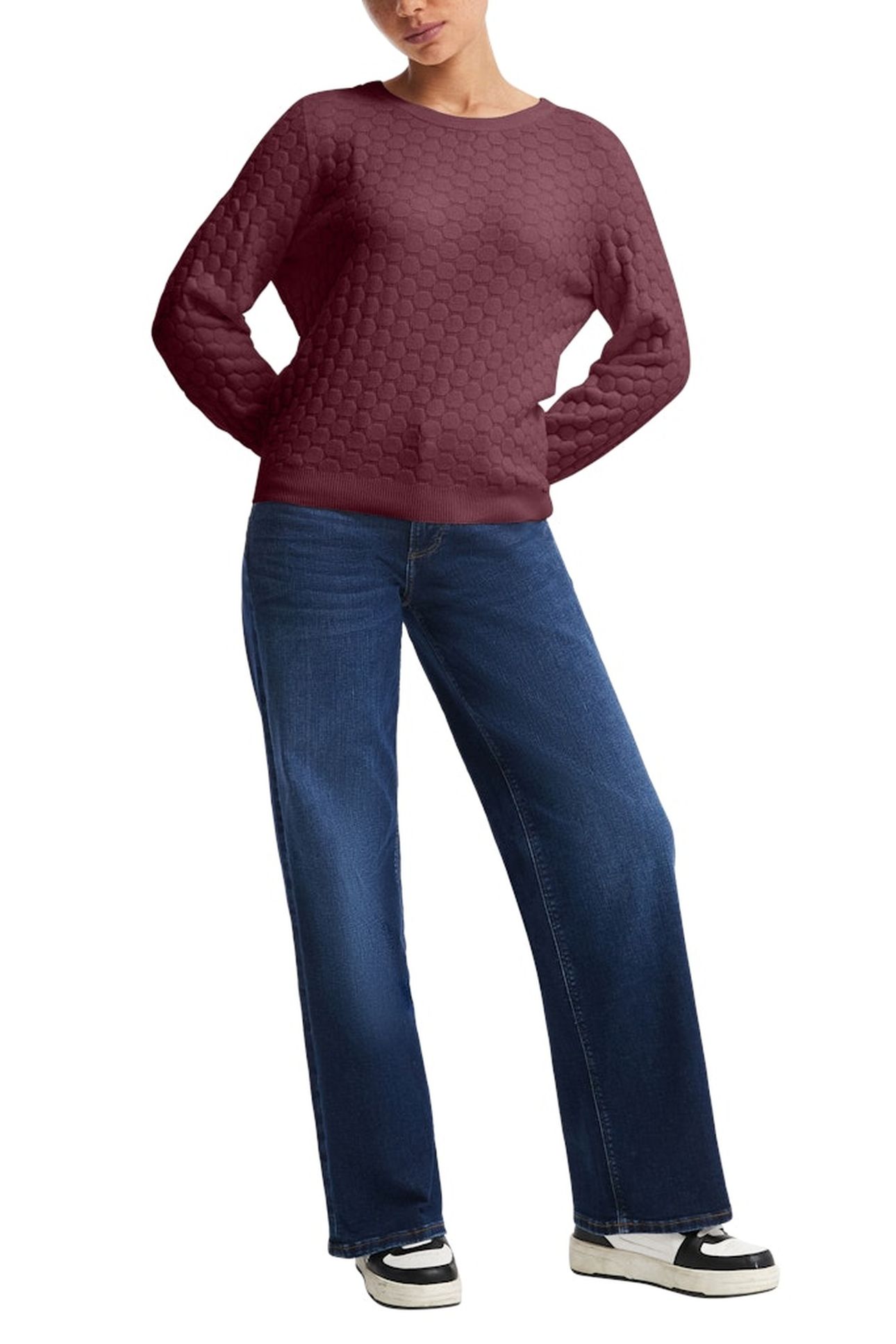 S.OLIVER-QS PULLOVER BURGUNDY 2