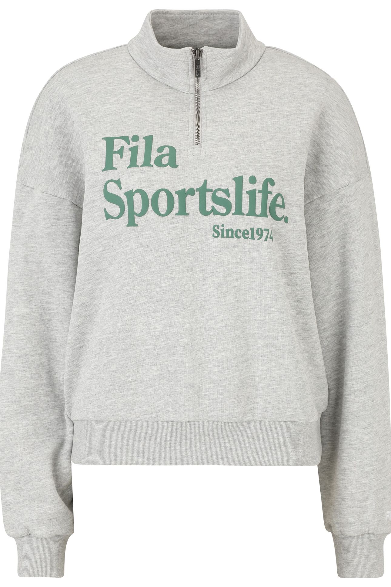 LACHY OVERSIZED HALF ZIP SWEATER LIGHT GREY MELANGE 5