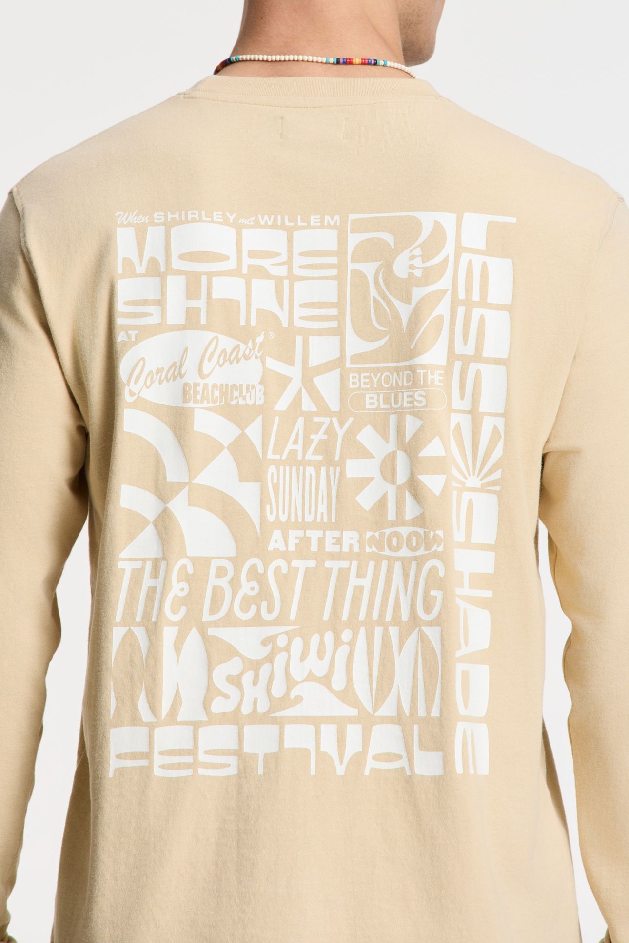 NOAH RELAXED LONGSLEEVE PARADISE BLOCK BEIGE SAND 5