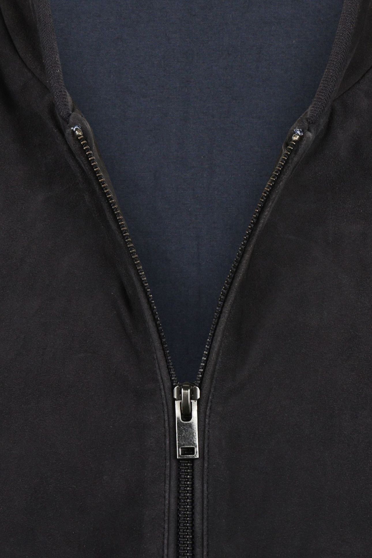 SUEDE BOMBER JACKET NAVY 7