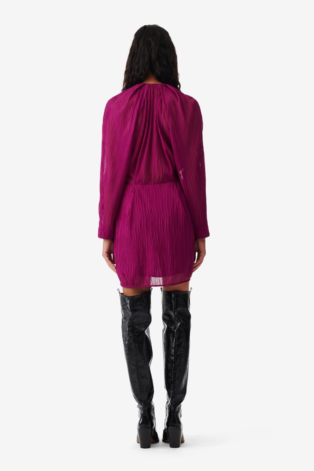 ALVINA DRESS FUSHIA 2