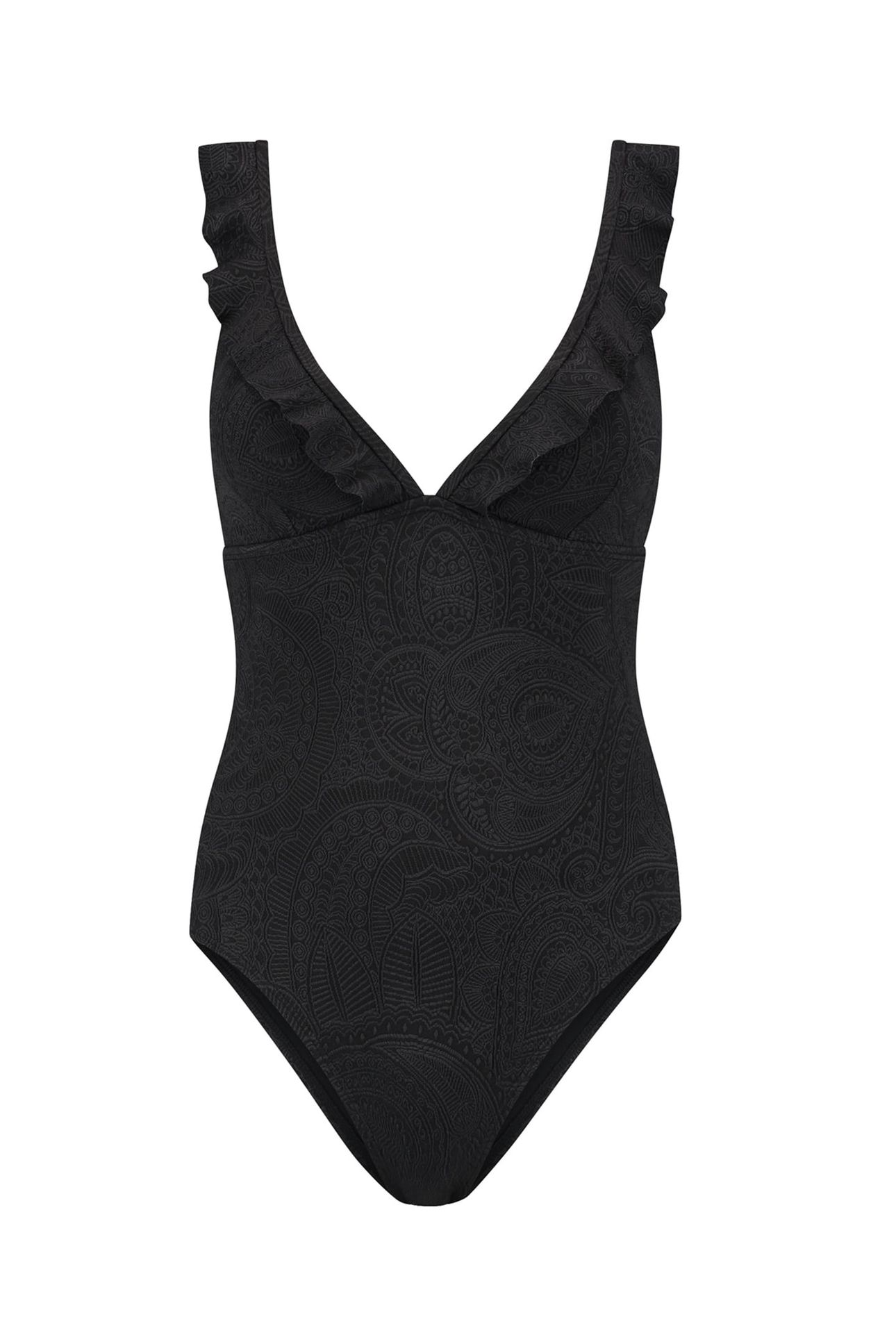 BOBBIE SWIMSUIT PAISLEY STRUCTURE BLACK PAISLEY STRUCTURE 5